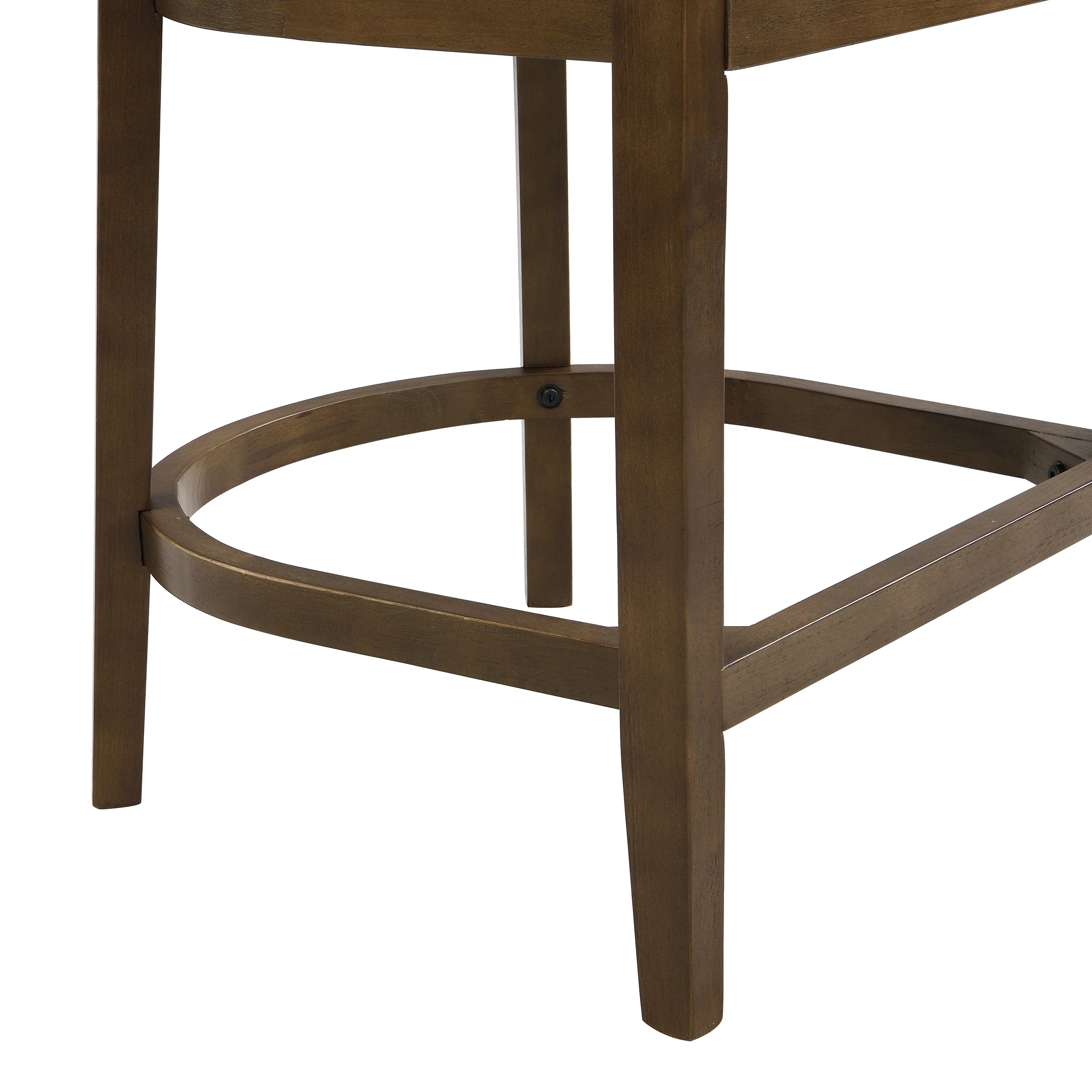 Modern Rubberwood Counter Stool Set with Upholstered Seats - Image 13