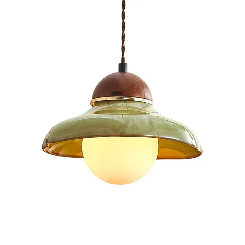Modern Rustic Ceramic Dome Pendant Light - Image 9