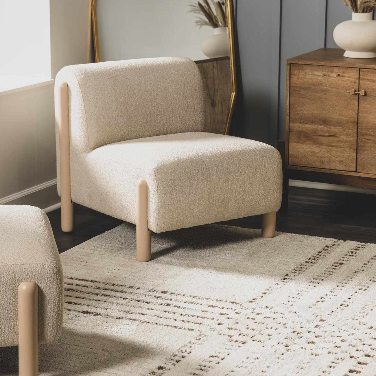 Modern Scandi High Pile Dark Brown/Ivory Architect IV Area Rug - Image 4