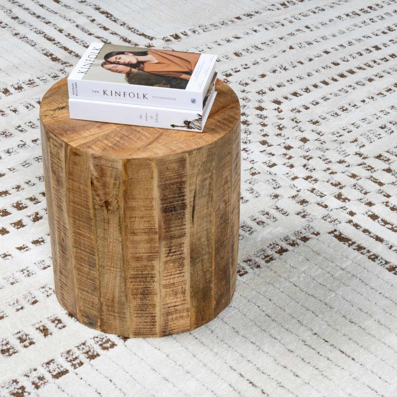 Modern Scandi High Pile Dark Brown/Ivory Architect IV Area Rug - Image 8