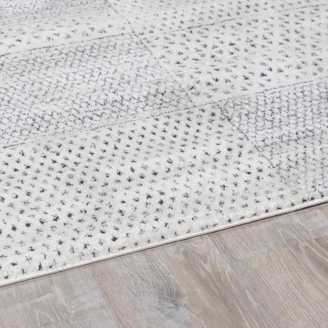Modern Scandi High Pile Ivory Architect III Area Rug - Image 10