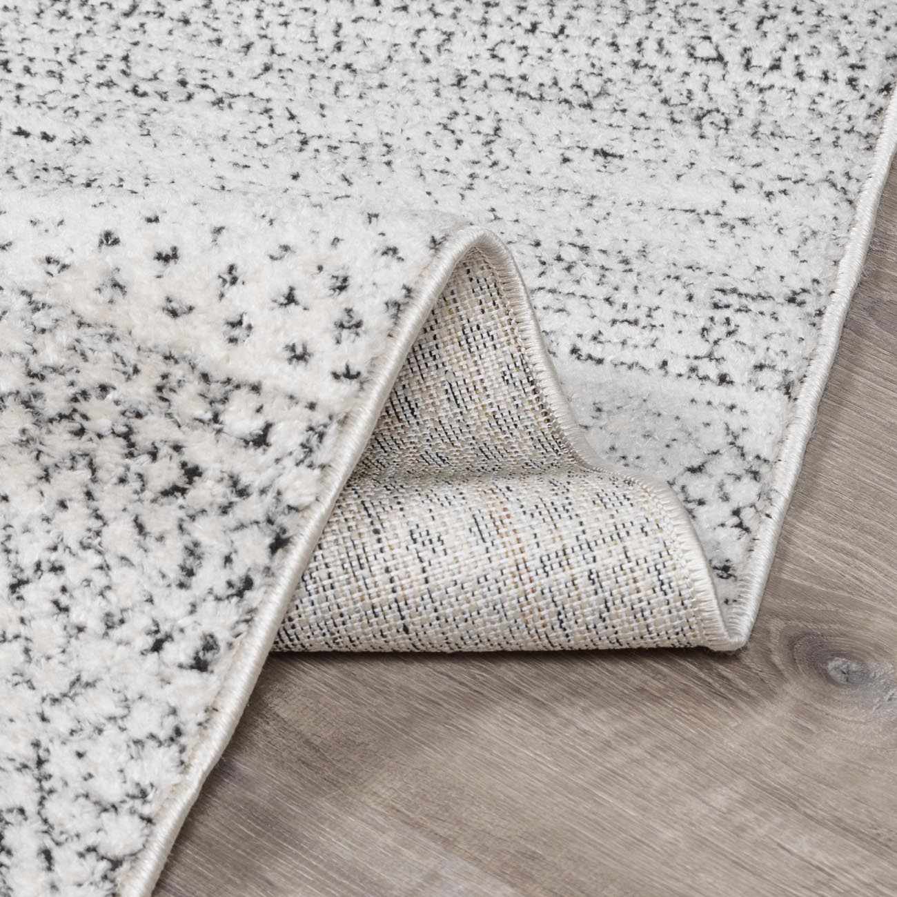 Modern Scandi High Pile Ivory Architect III Area Rug - Image 6
