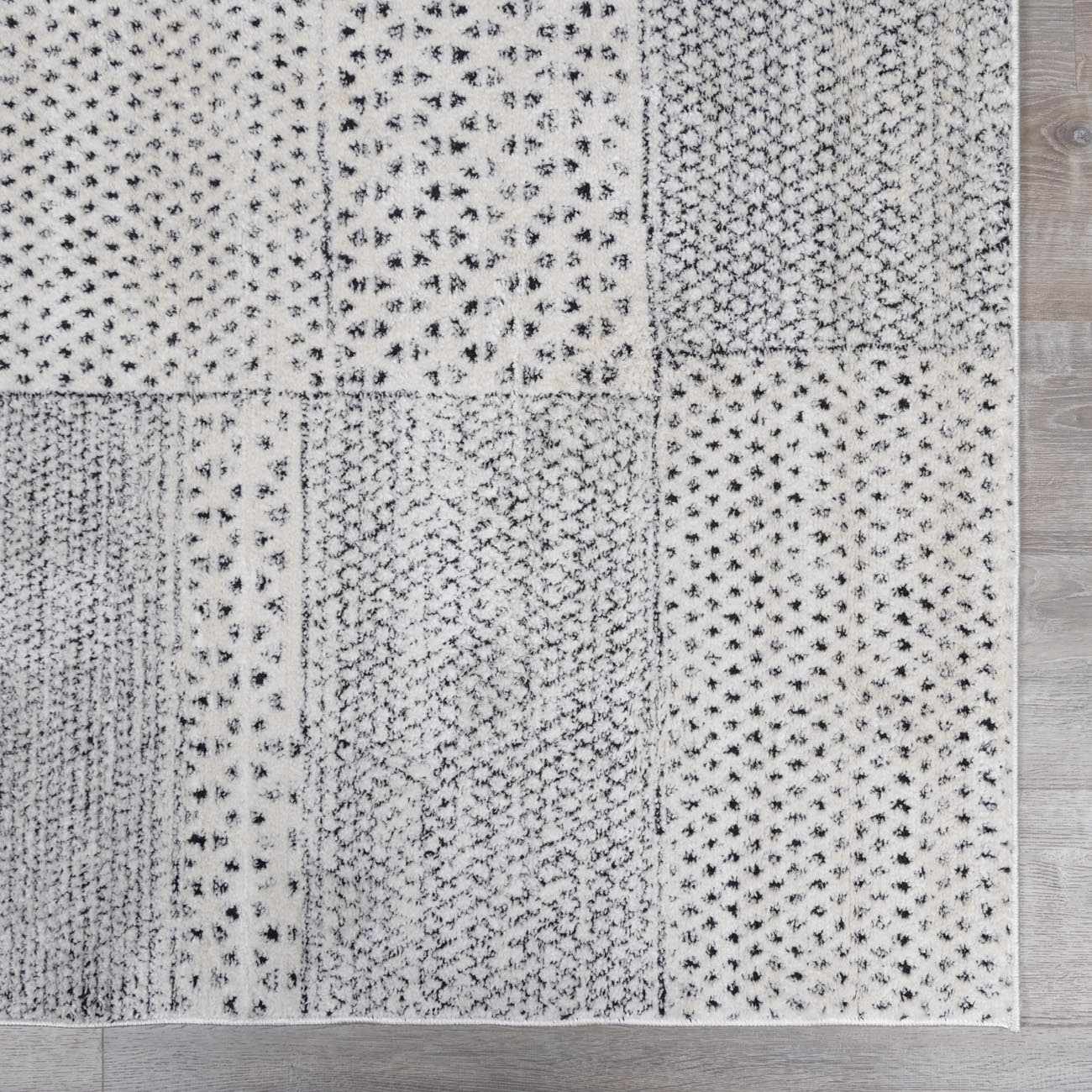 Modern Scandi High Pile Ivory Architect III Area Rug - Image 7