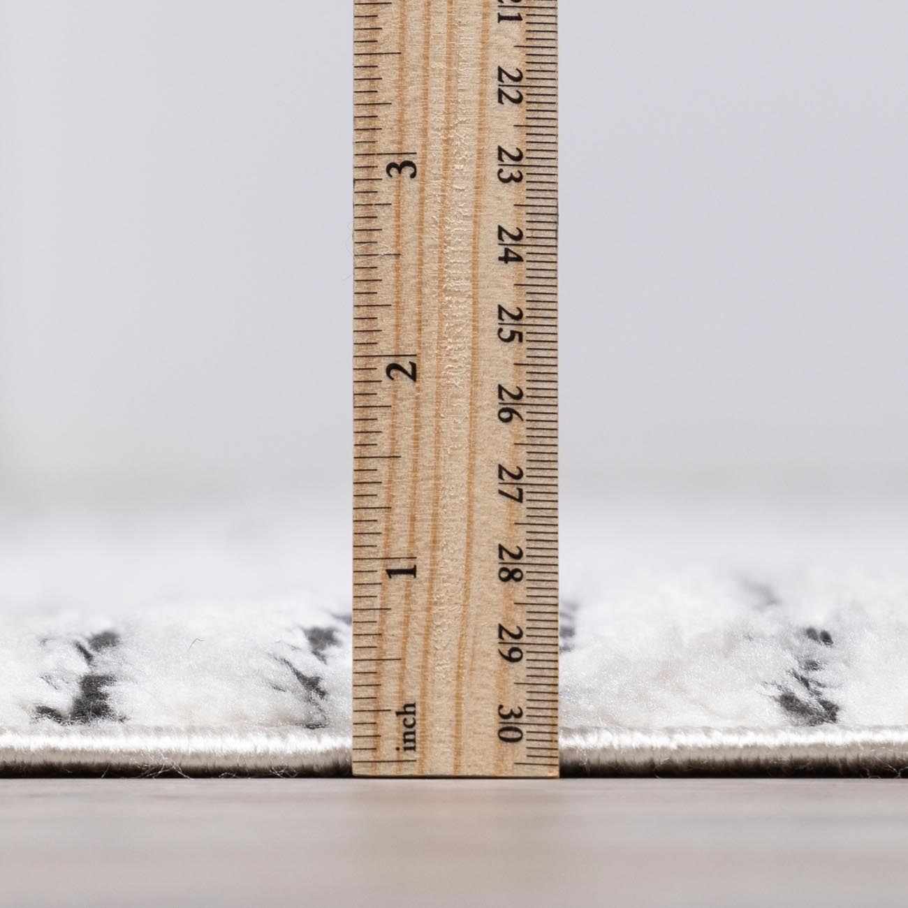 Modern Scandi High Pile Ivory/Black Architect I Area Rug - Image 11