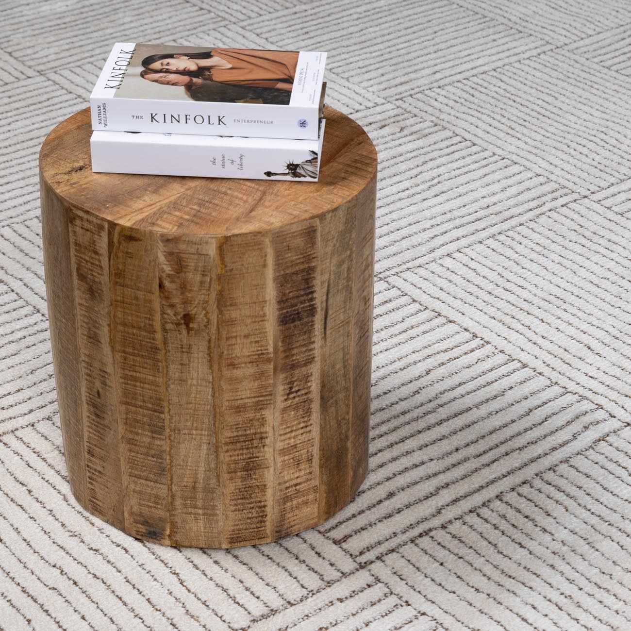 Modern Scandi High Pile Ivory/Dark Brown Architect II Area Rug - Image 10