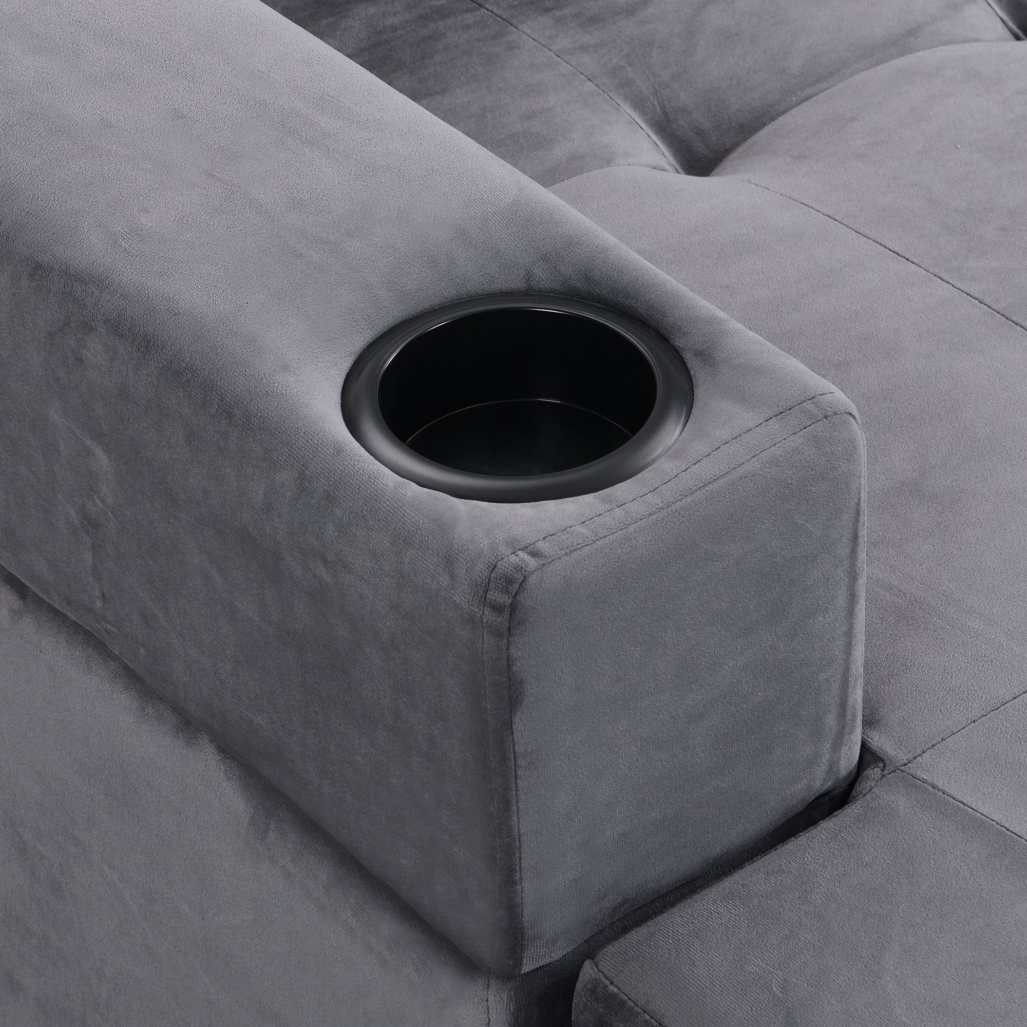 Modern Sectional Sofa Set with L Shape Chaise Lounge - Image 16