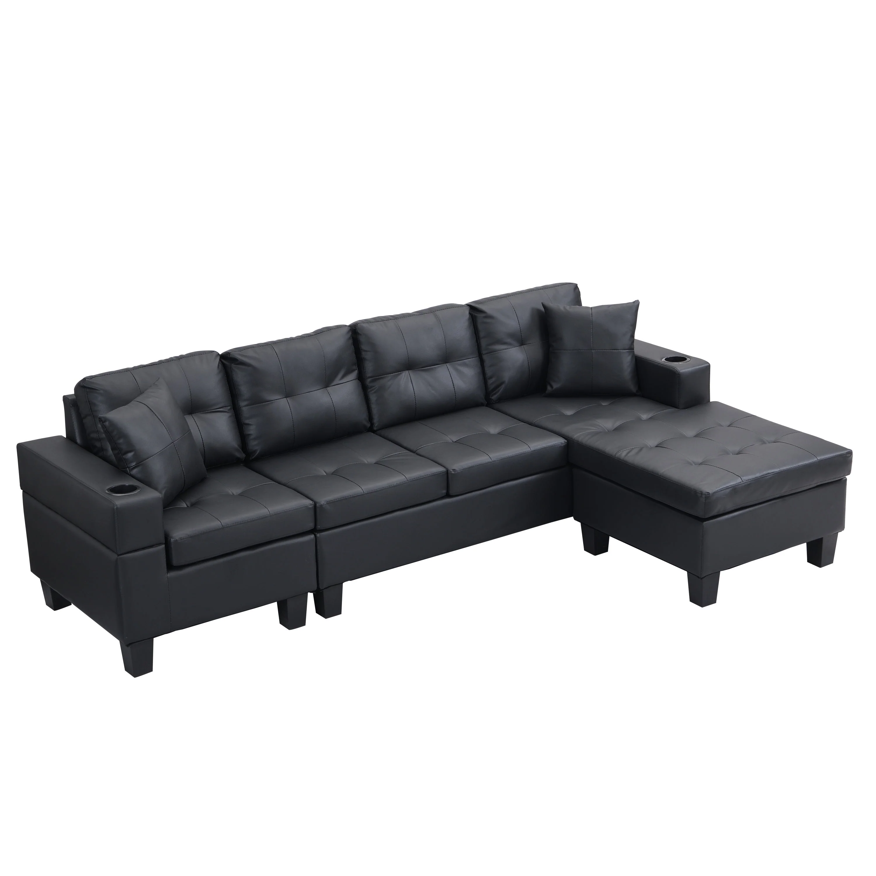 Modern Sectional Sofa Set with L Shape Chaise Lounge - Image 7
