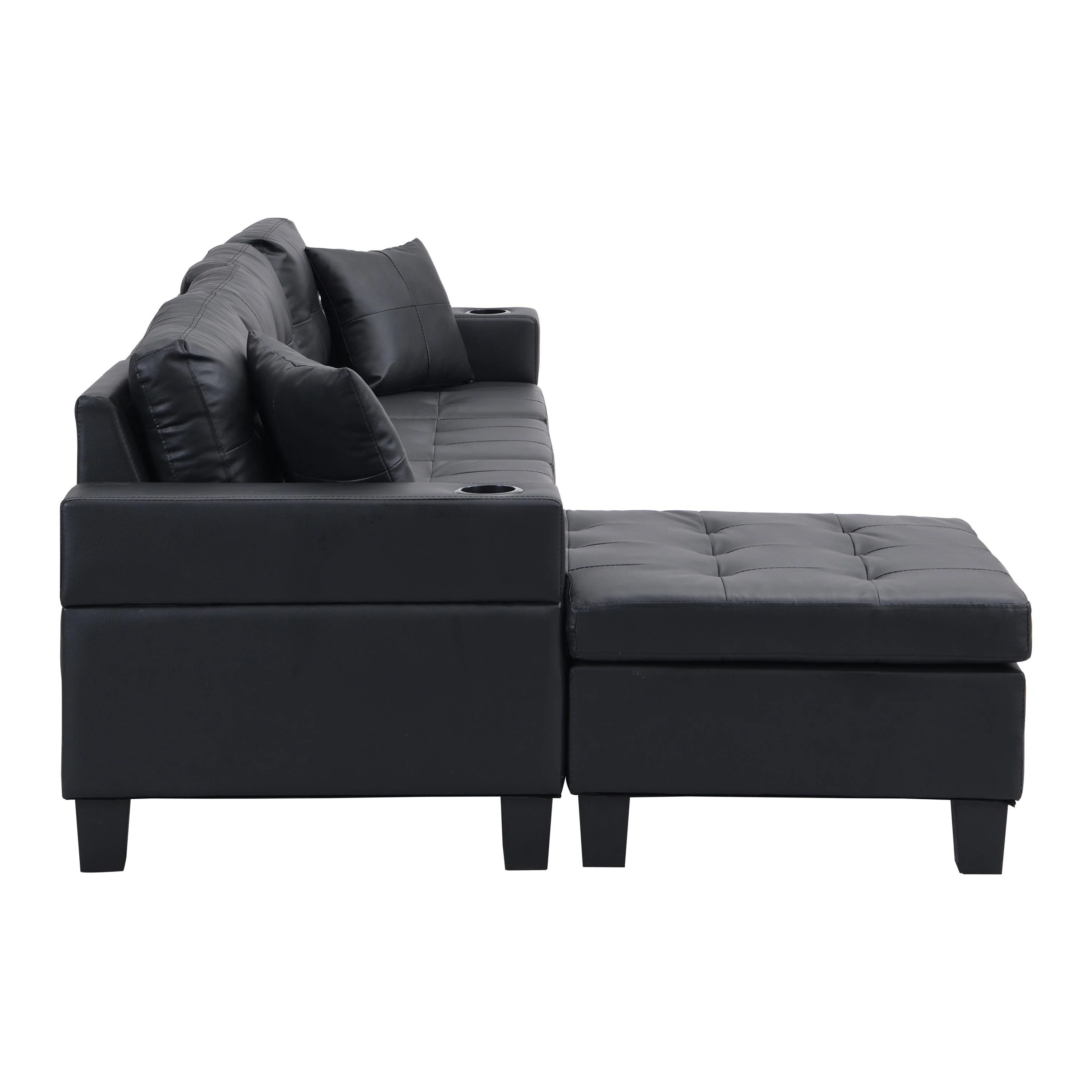 Modern Sectional Sofa Set with L Shape Chaise Lounge - Image 9