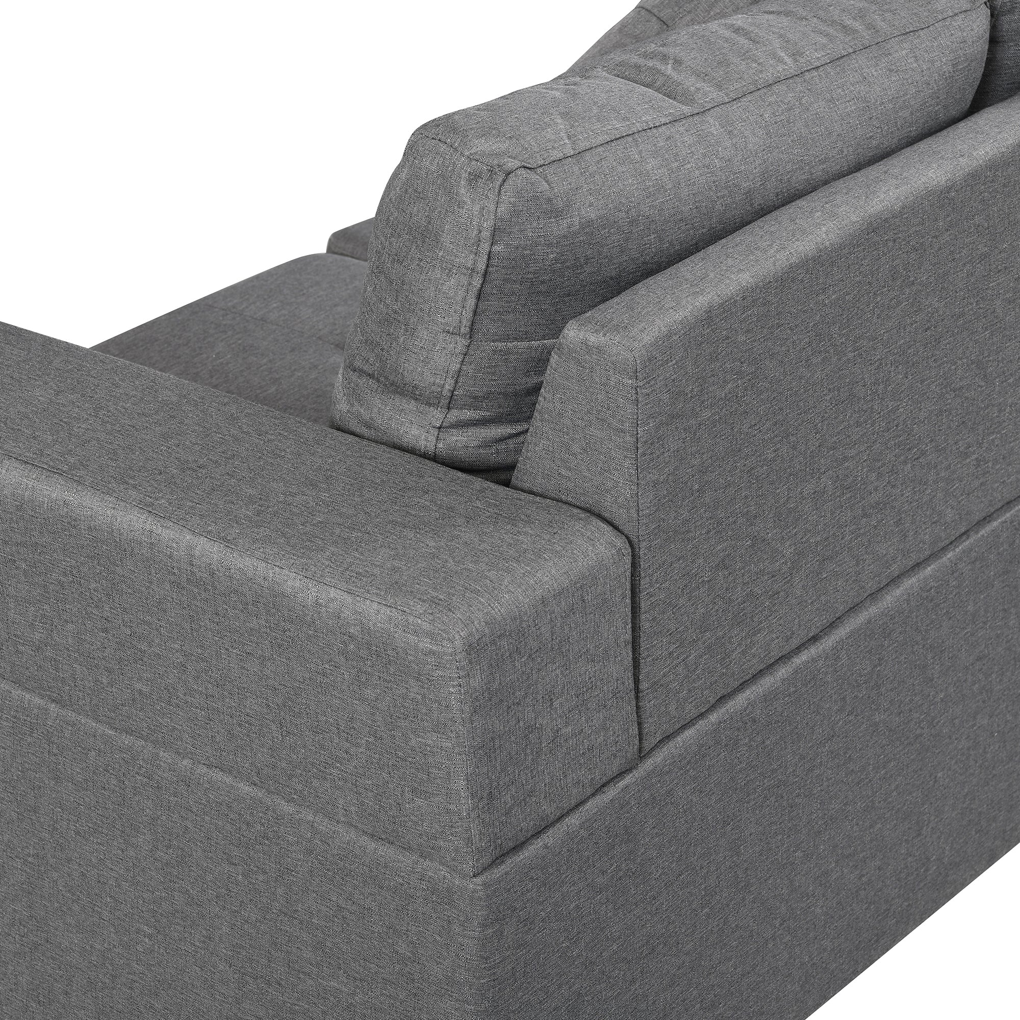 Modern Sectional Sofa Set with L Shape Chaise Lounge and Cup Holders - Image 19