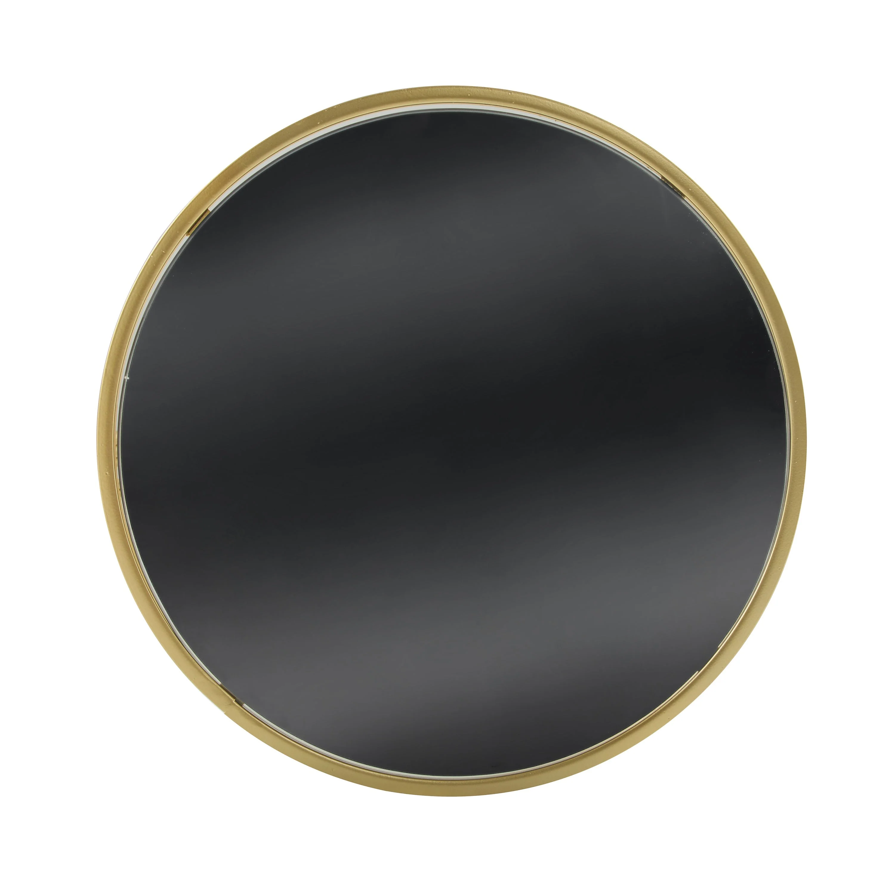 Modern Side Table with Golden Metal Frame and Black Mirror Top - Image 11