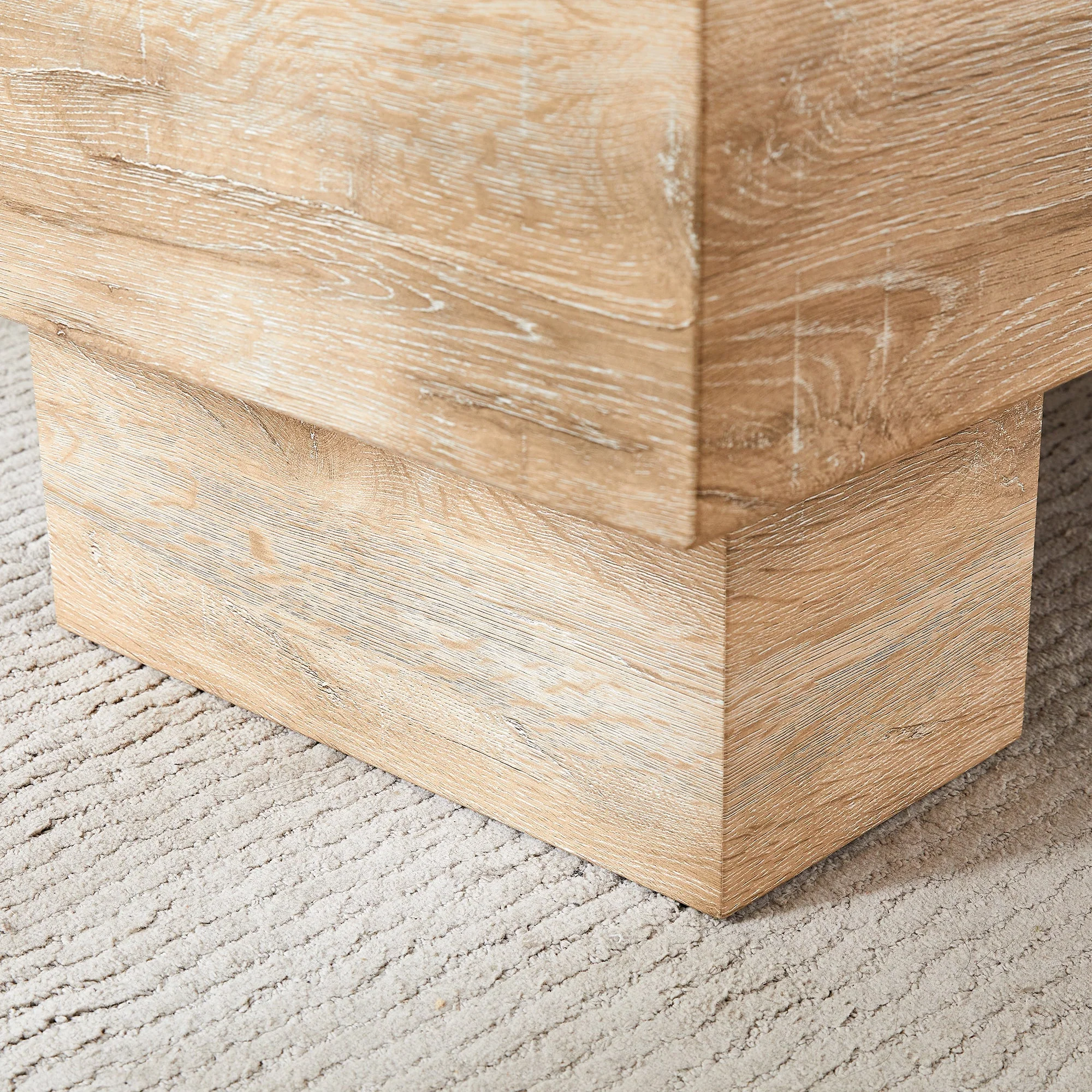 Modern Simple Light Wood Texture Coffee Table - Image 14