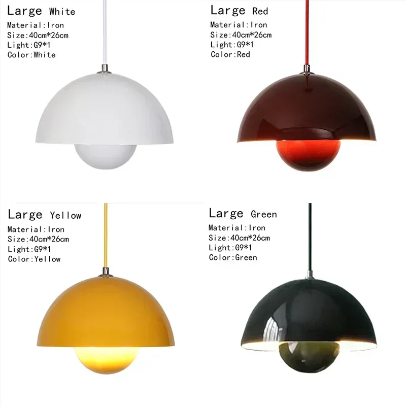 Modern Single Head Pendant Light E27 Dining Room Chandelier Home Ceiling Lamp - Image 2