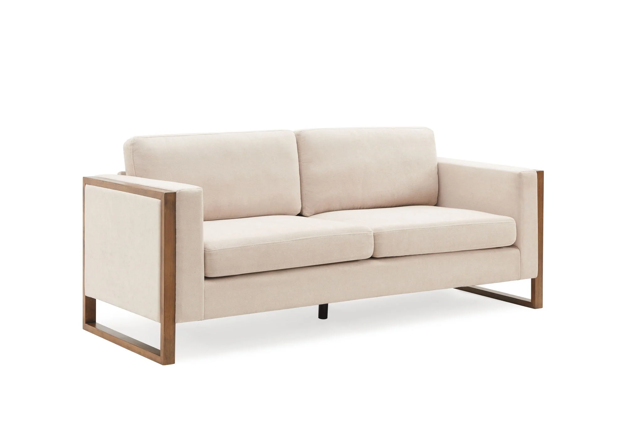 Modern Sofa With Solid Wood Legs, 3 Seater - Image 3