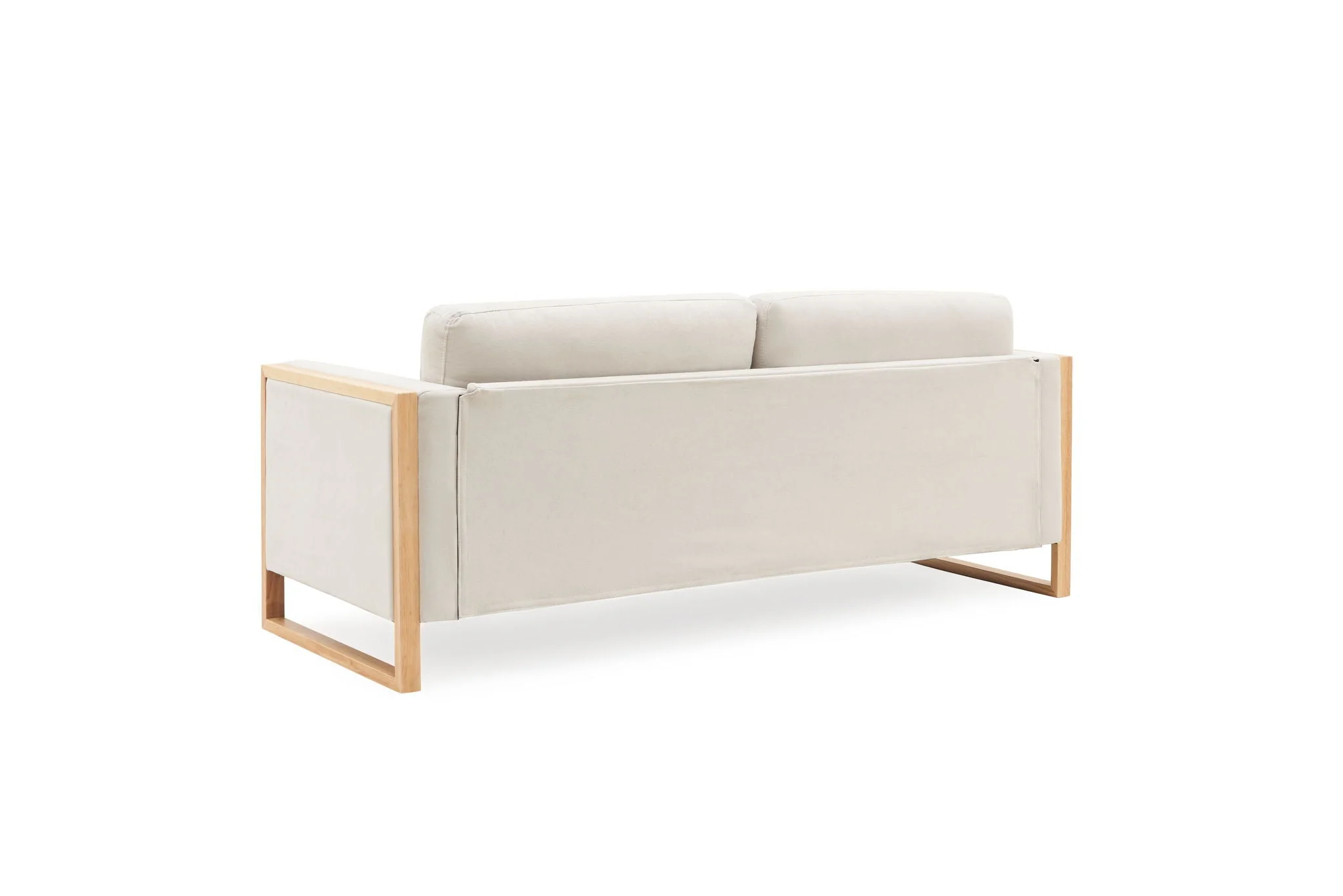 Modern Sofa With Solid Wood Legs, 3 Seater - Image 4