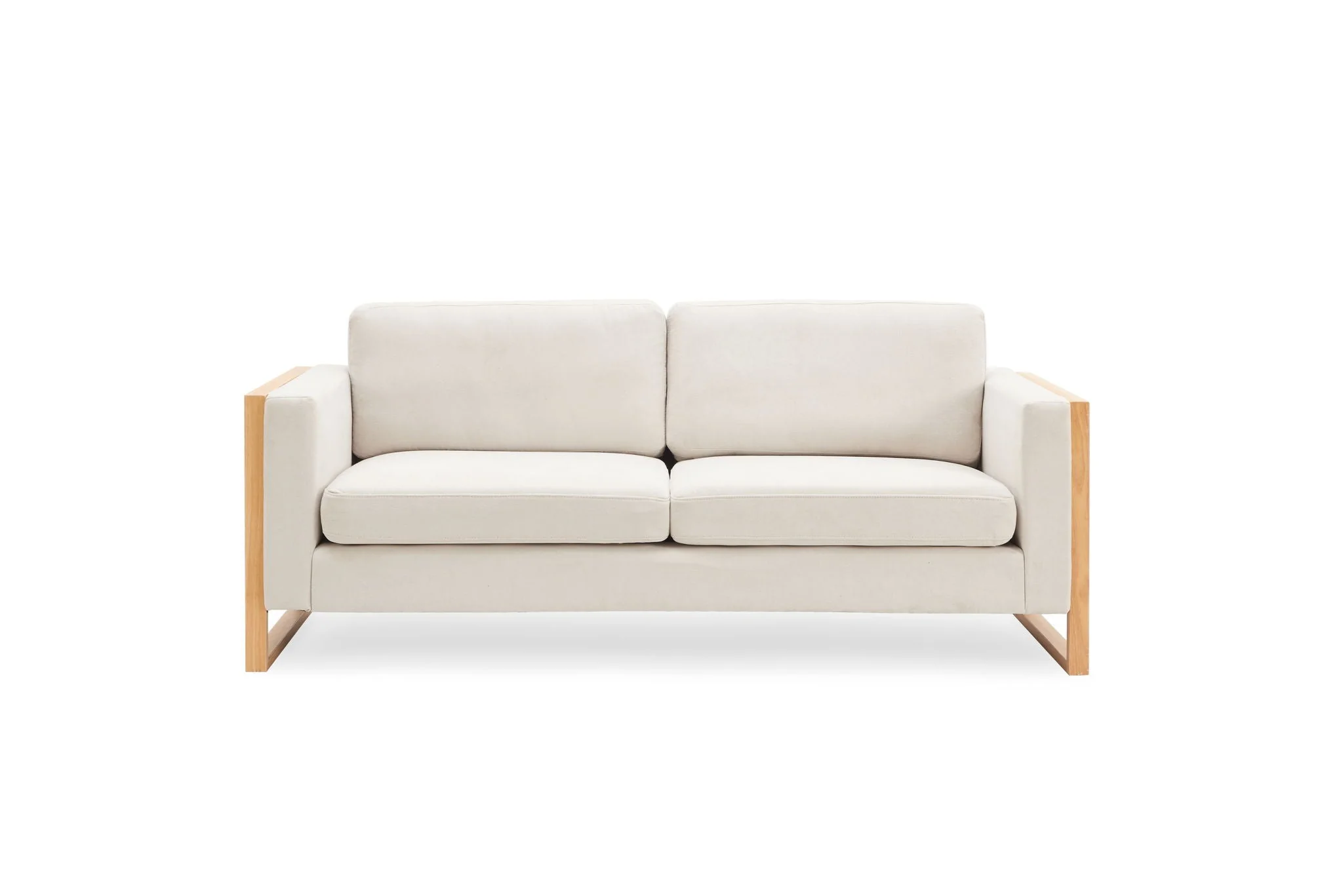 Modern Sofa With Solid Wood Legs, 3 Seater - Image 6