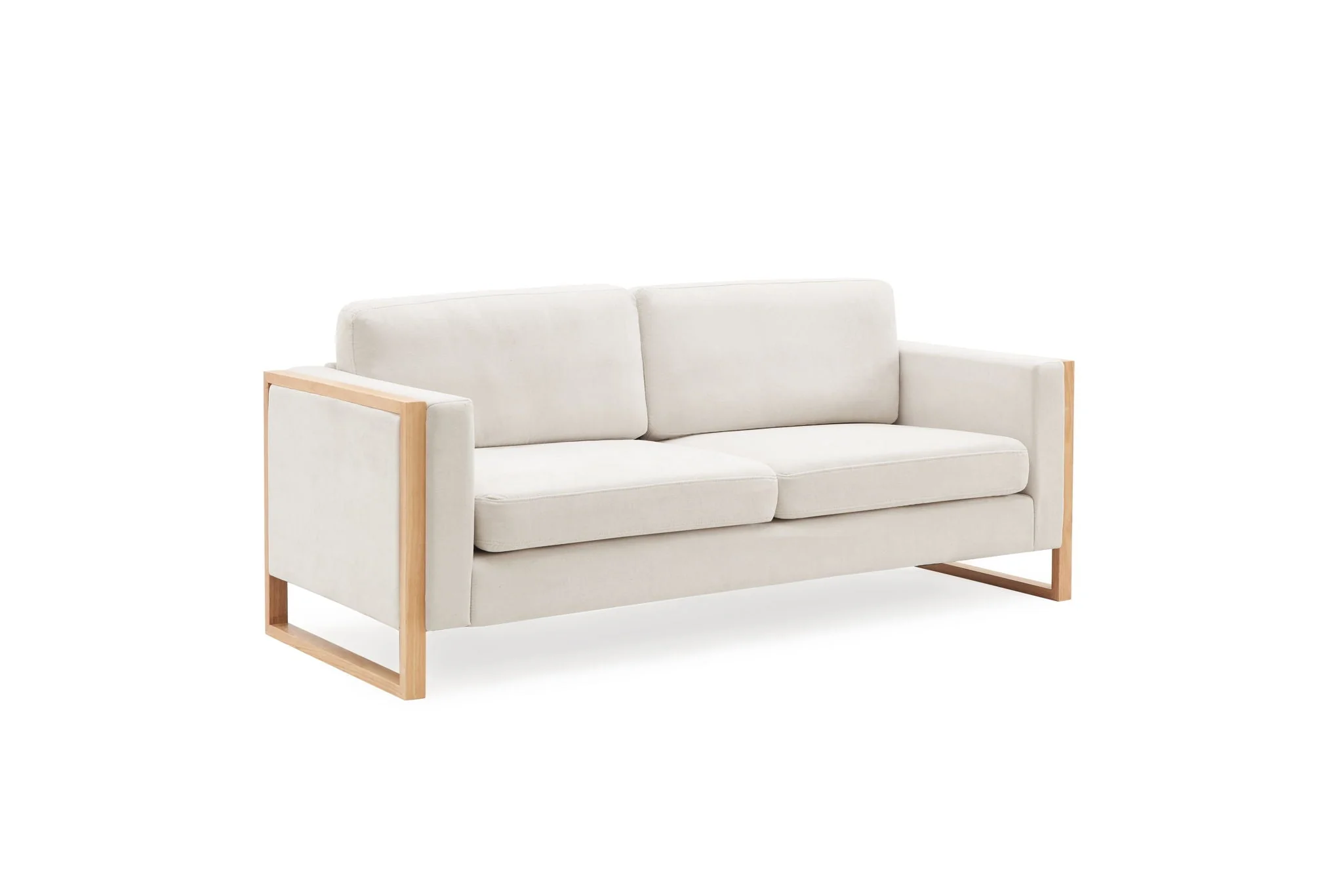 Modern Sofa With Solid Wood Legs, 3 Seater - Image 8