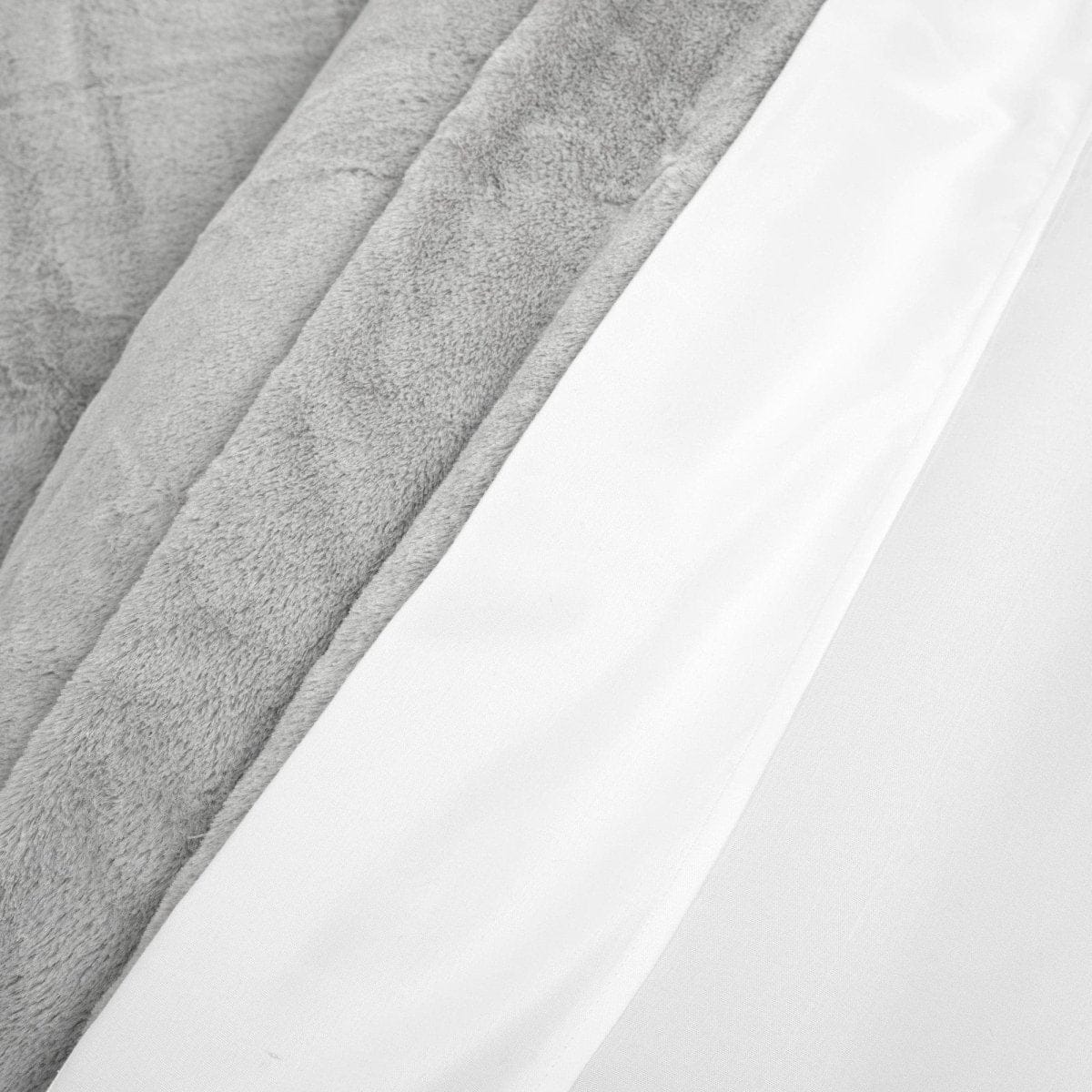Modern Solid Ultra Soft Faux Fur Comforter Bed In A Bag - Image 13