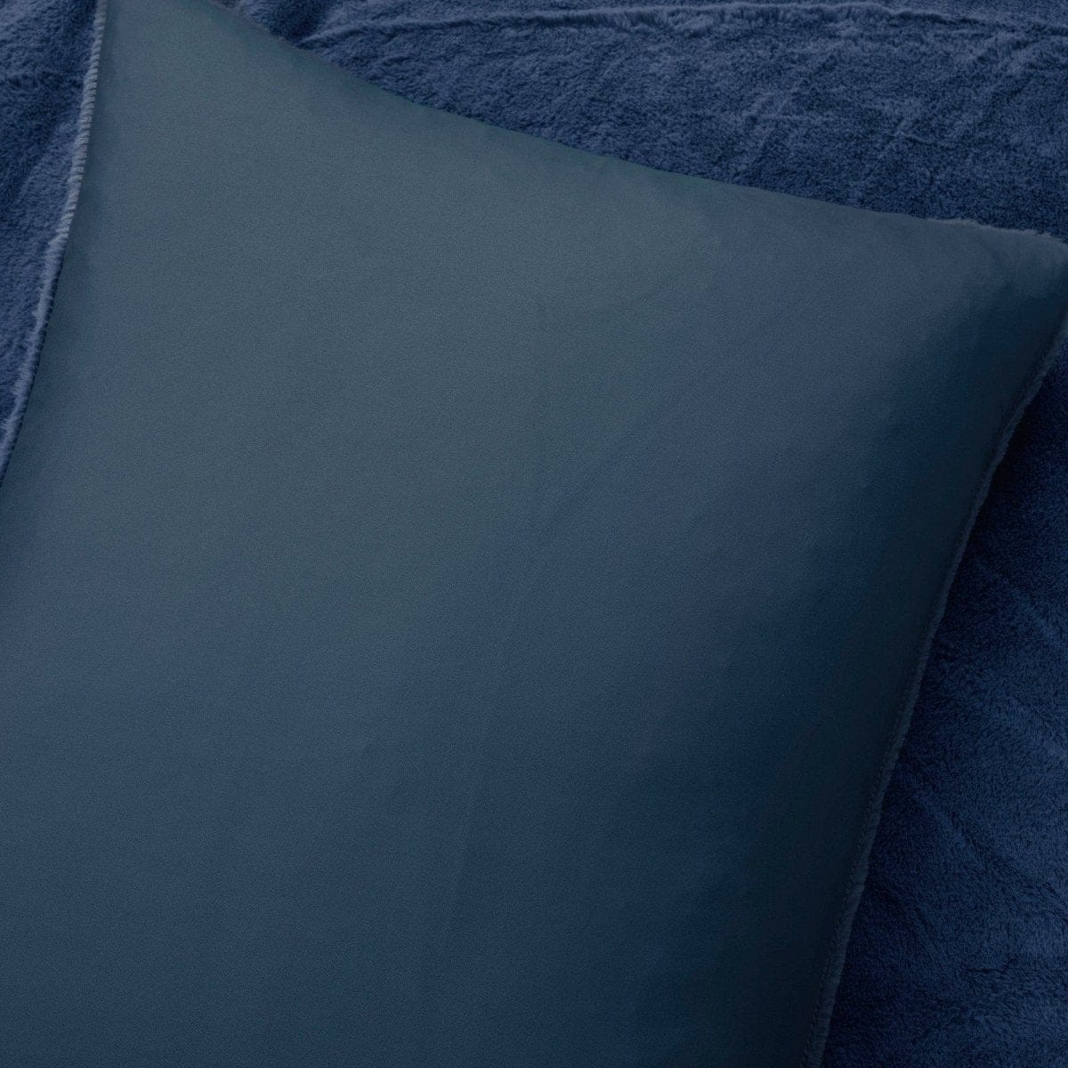 Modern Solid Ultra Soft Faux Fur Comforter Bed In A Bag - Image 22