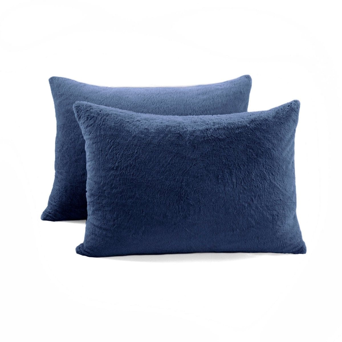 Modern Solid Ultra Soft Faux Fur Comforter Bed In A Bag - Image 24