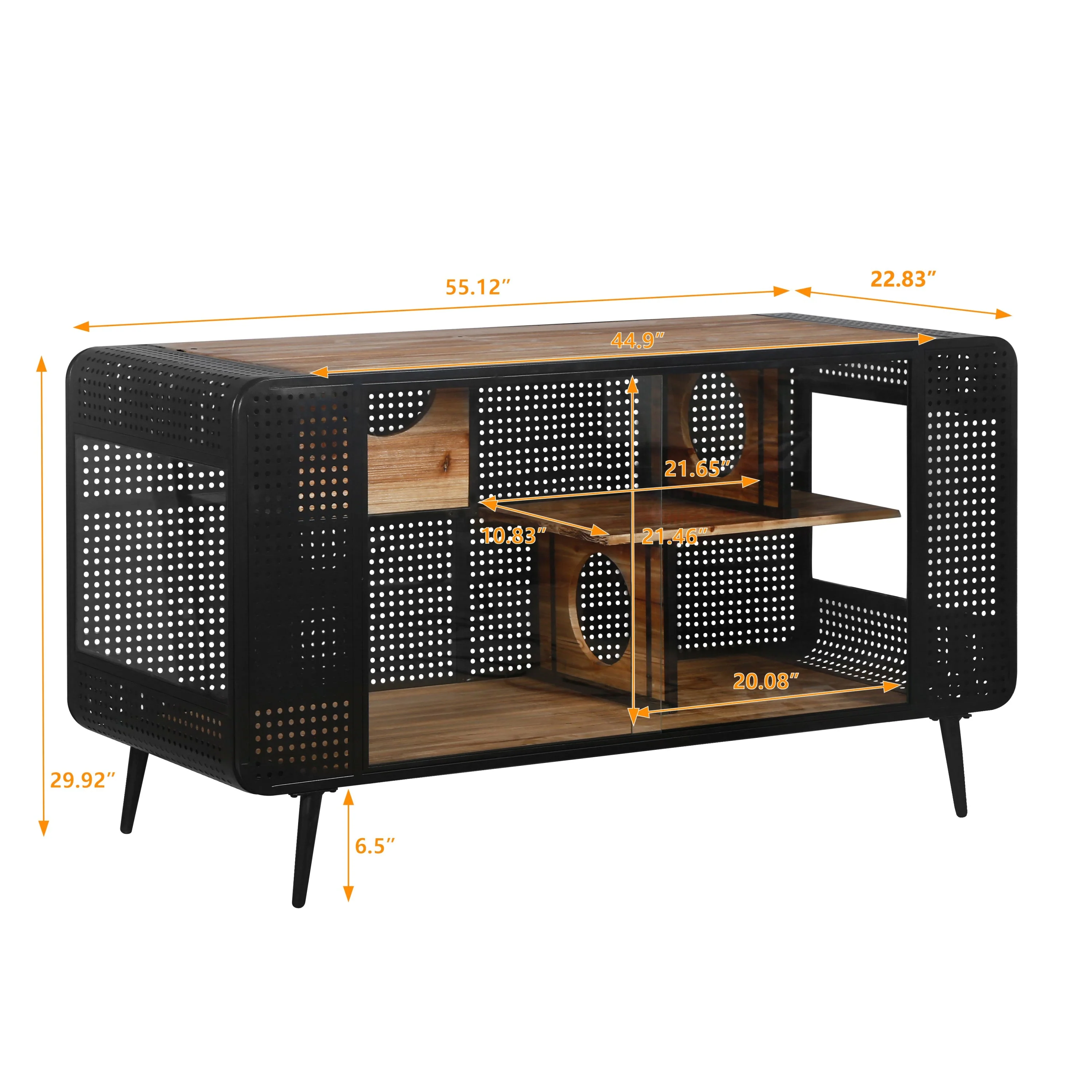 Modern Spacious Cat House Black + Brown - Image 3