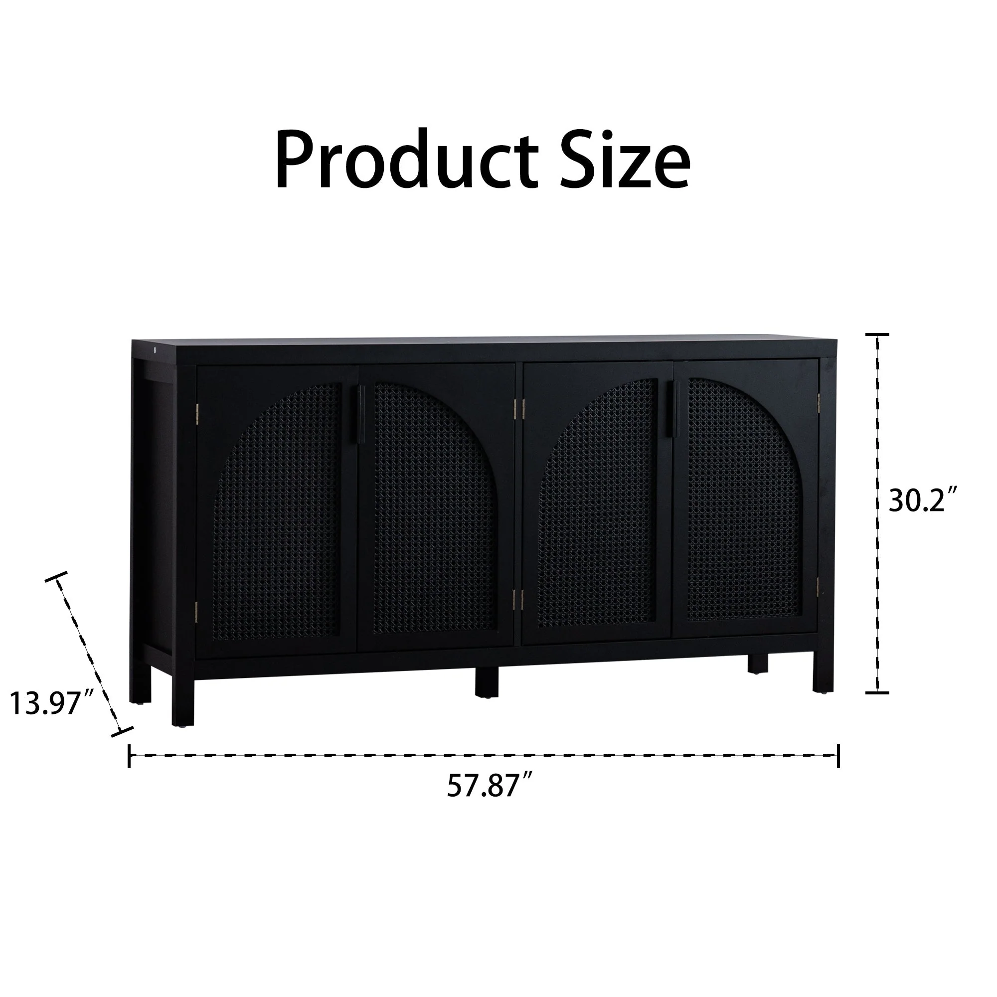 Modern Storage Sideboard Buffet Cabinet - Image 10