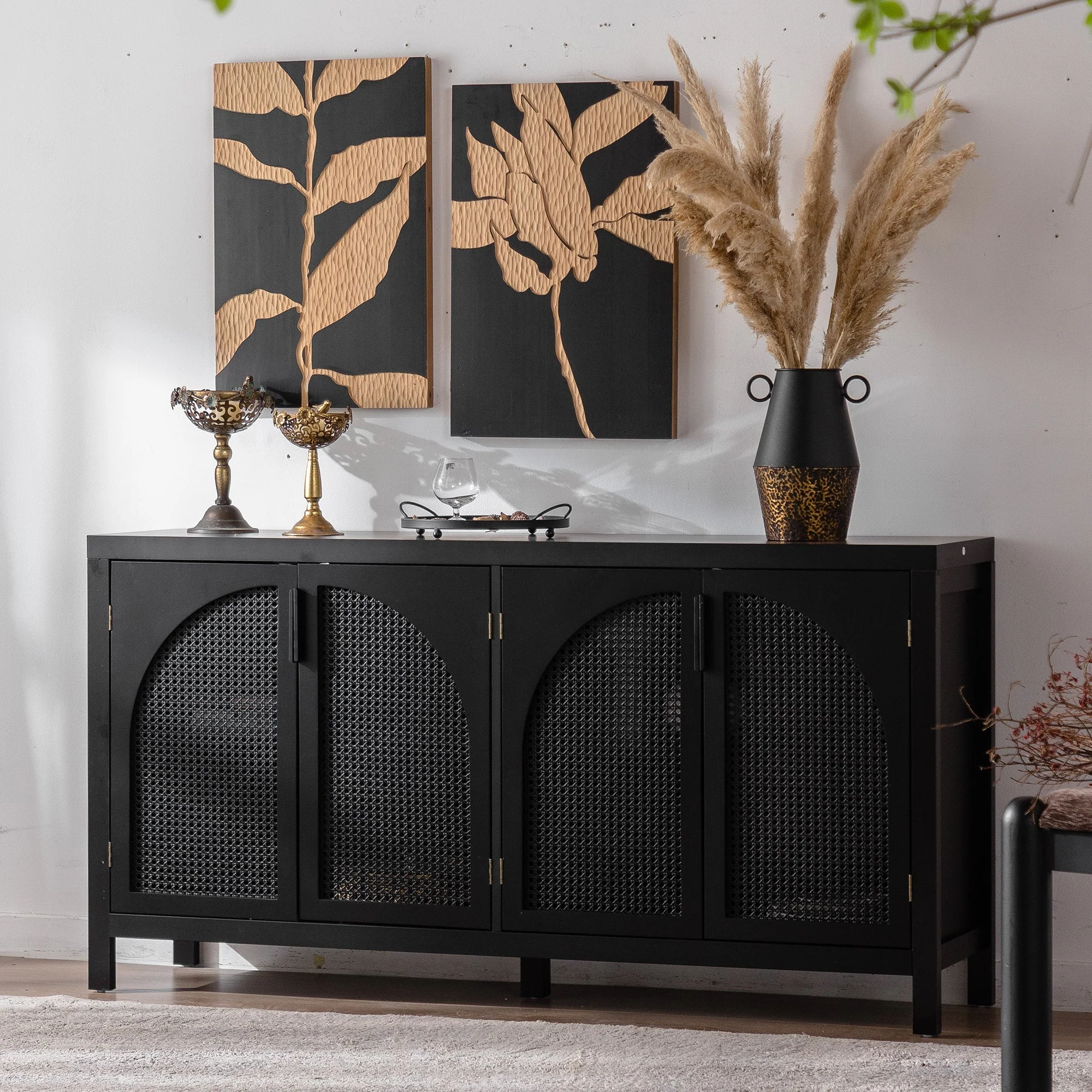 Modern Storage Sideboard Buffet Cabinet - Image 2