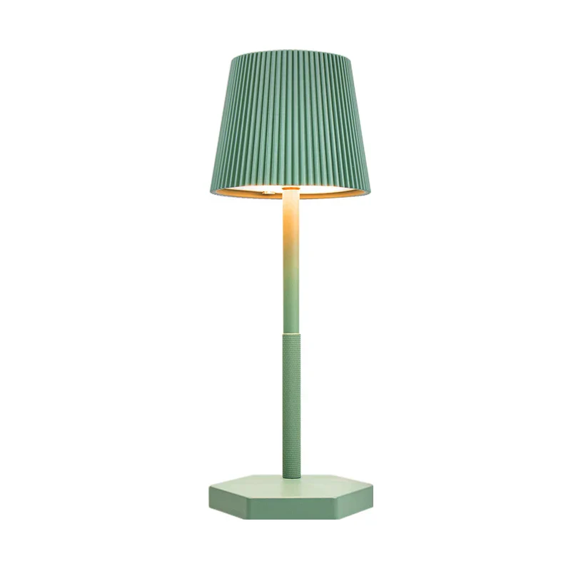 Modern Stripe LED Table Lamp USB Wireless Charging Touch Dimmable Bedside Light - Image 12