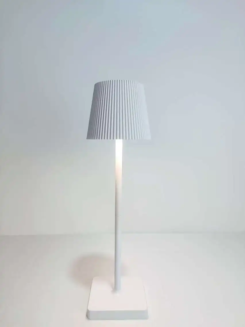 Modern Stripe LED Table Lamp USB Wireless Charging Touch Dimmable Bedside Light - Image 8