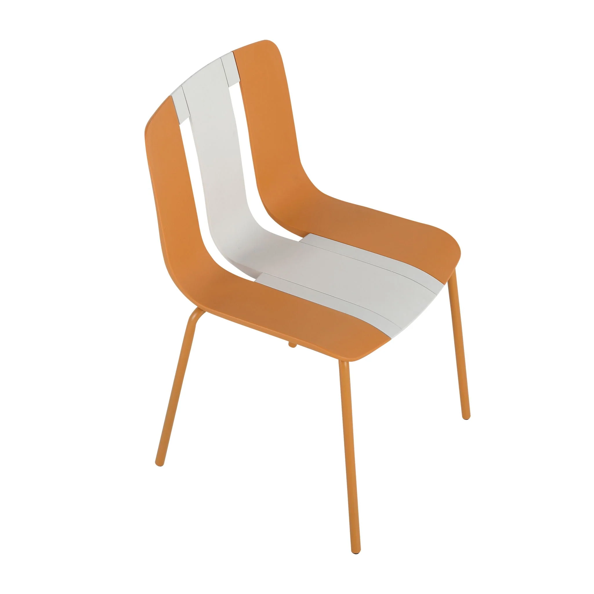 Modern Striped Blocking Single Chairs, Waterproof And Fade Resistant (Set of 4) - Image 2