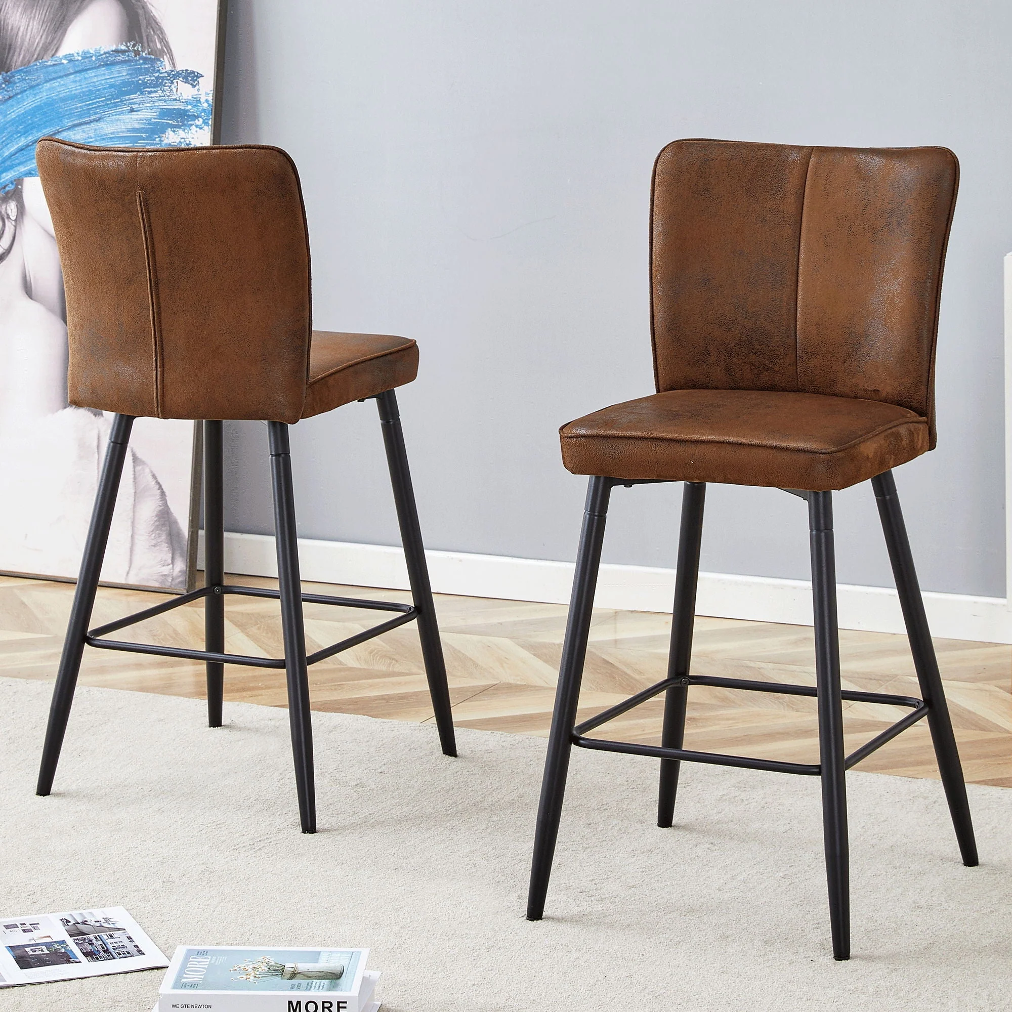 Modern Style Chair With Sleek Backrest Design (Set of 2) - Image 6
