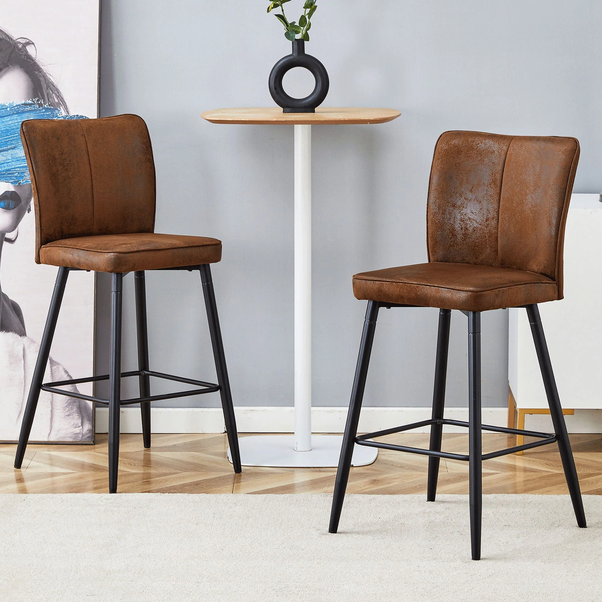 Modern Style Chair With Sleek Backrest Design (Set of 2) - Image 7