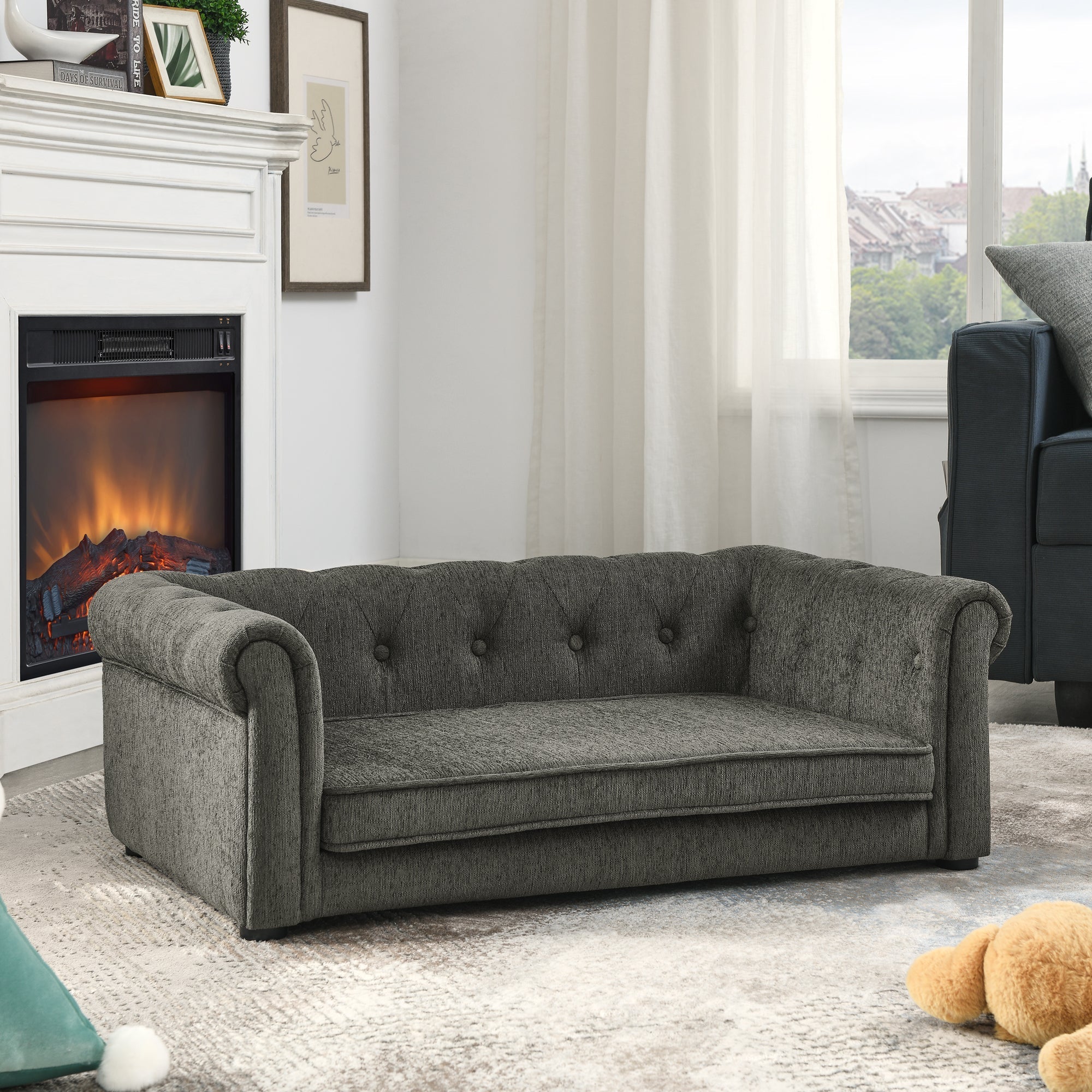 Modern Style Elegant Rectangle Pet Bed for Small and Medium Dogs - Image 5