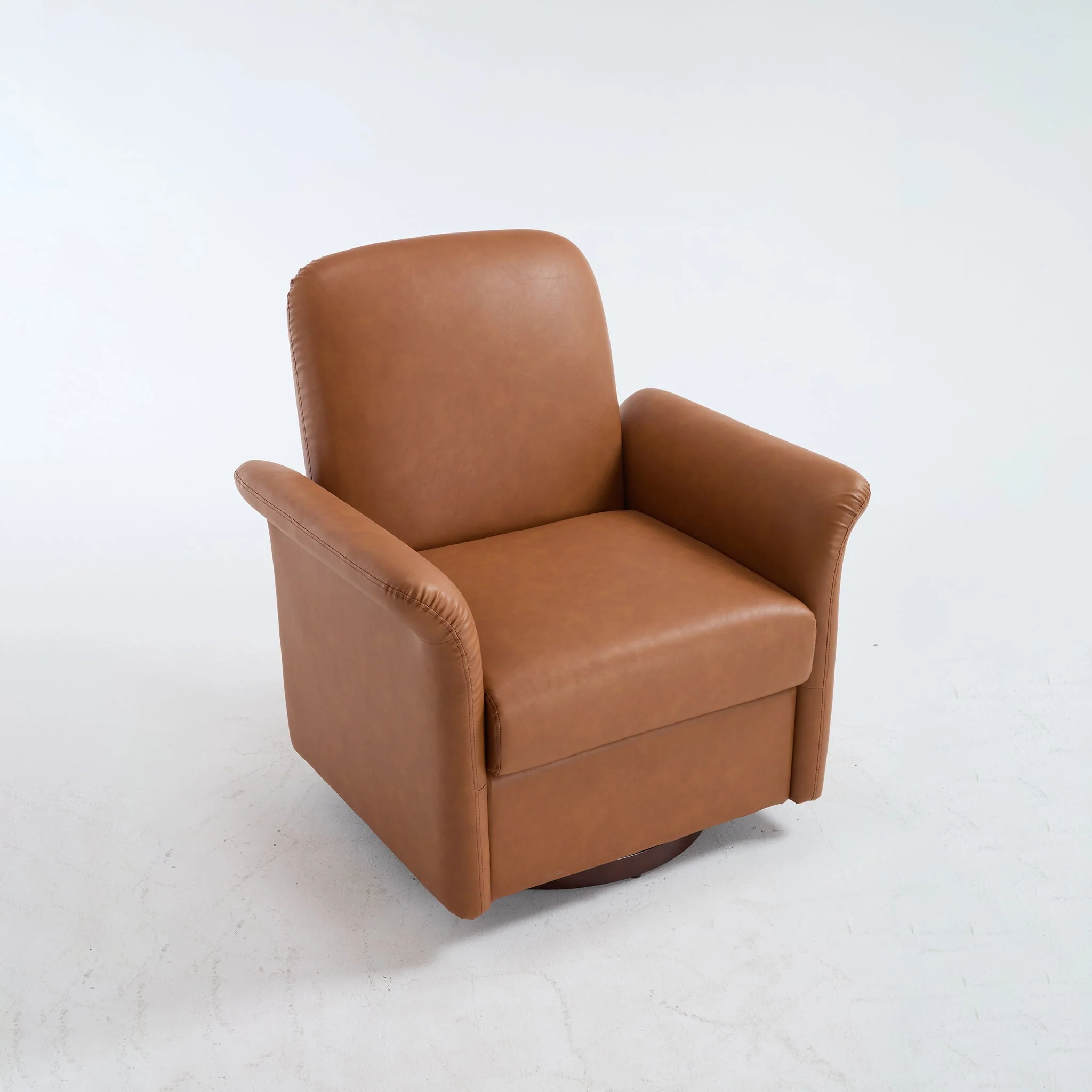 Modern Swivel Barrel Accent Chair With Base - Image 2