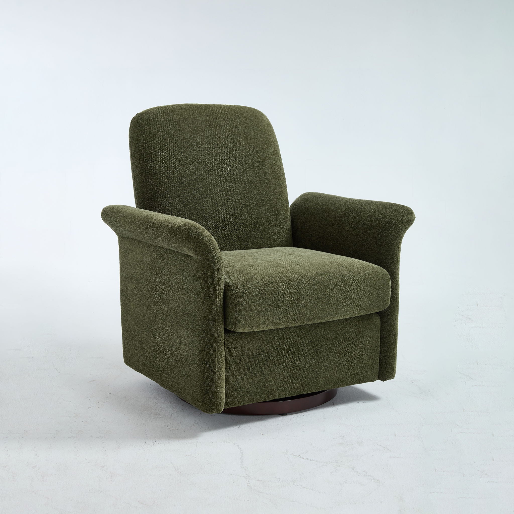 Modern Swivel Barrel Accent Chair With Base - Image 3