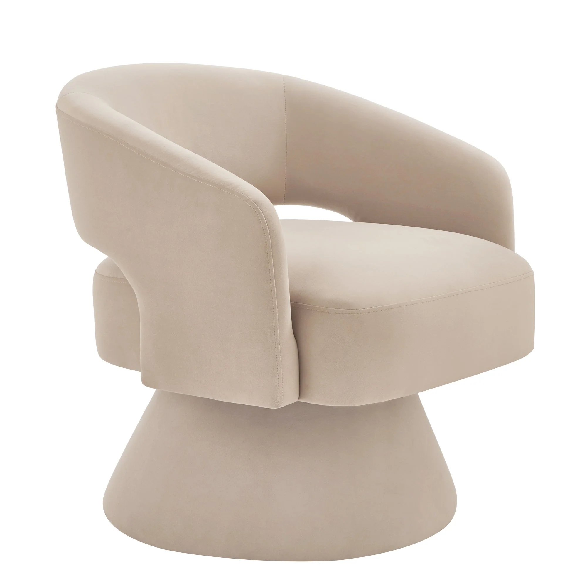Modern Swivel Barrel Chair - Image 3