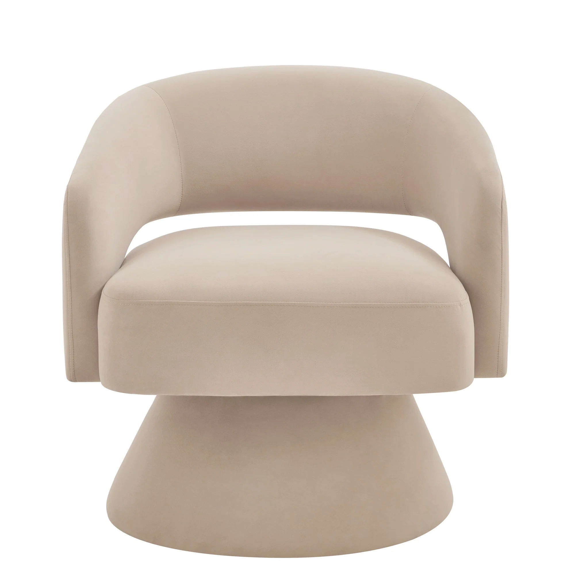 Modern Swivel Barrel Chair - Image 4