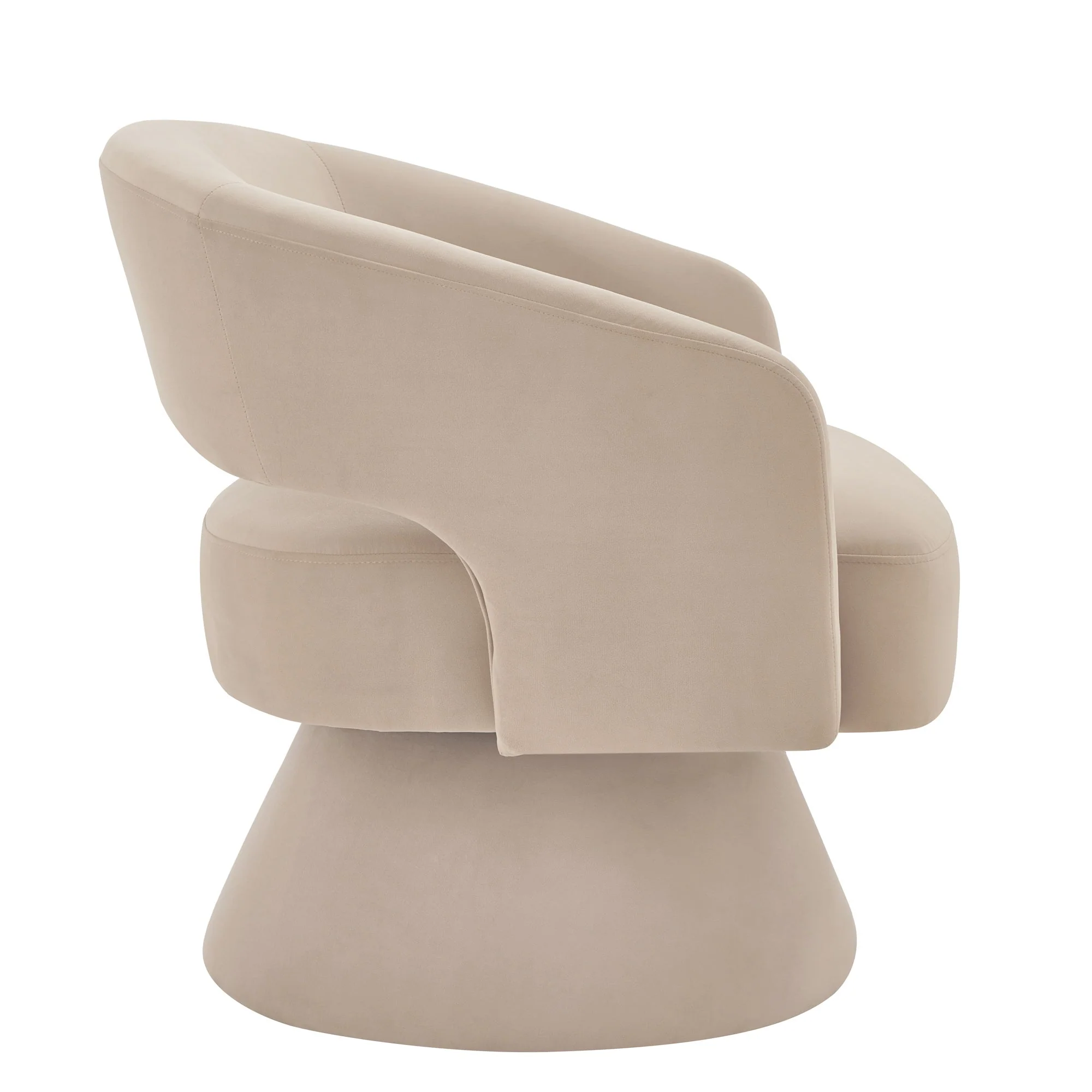 Modern Swivel Barrel Chair - Image 5