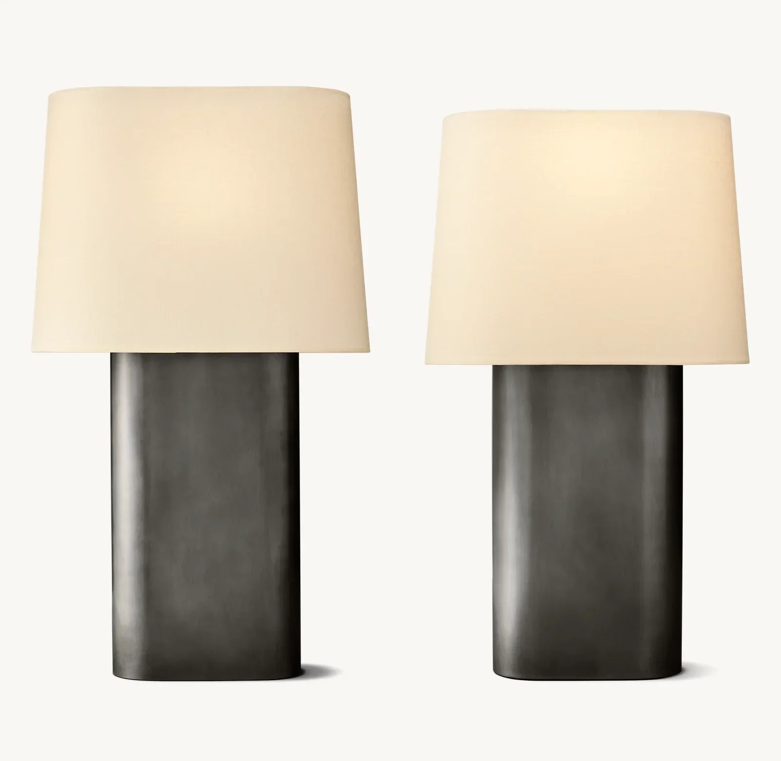 Modern Table Lamp with Linen Shade 24" 32" E26 LED Desk Light - Image 13