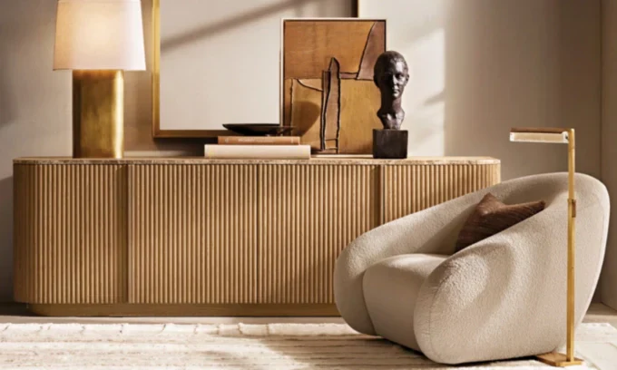 Modern Table Lamp with Linen Shade 24" 32" E26 LED Desk Light - Image 3