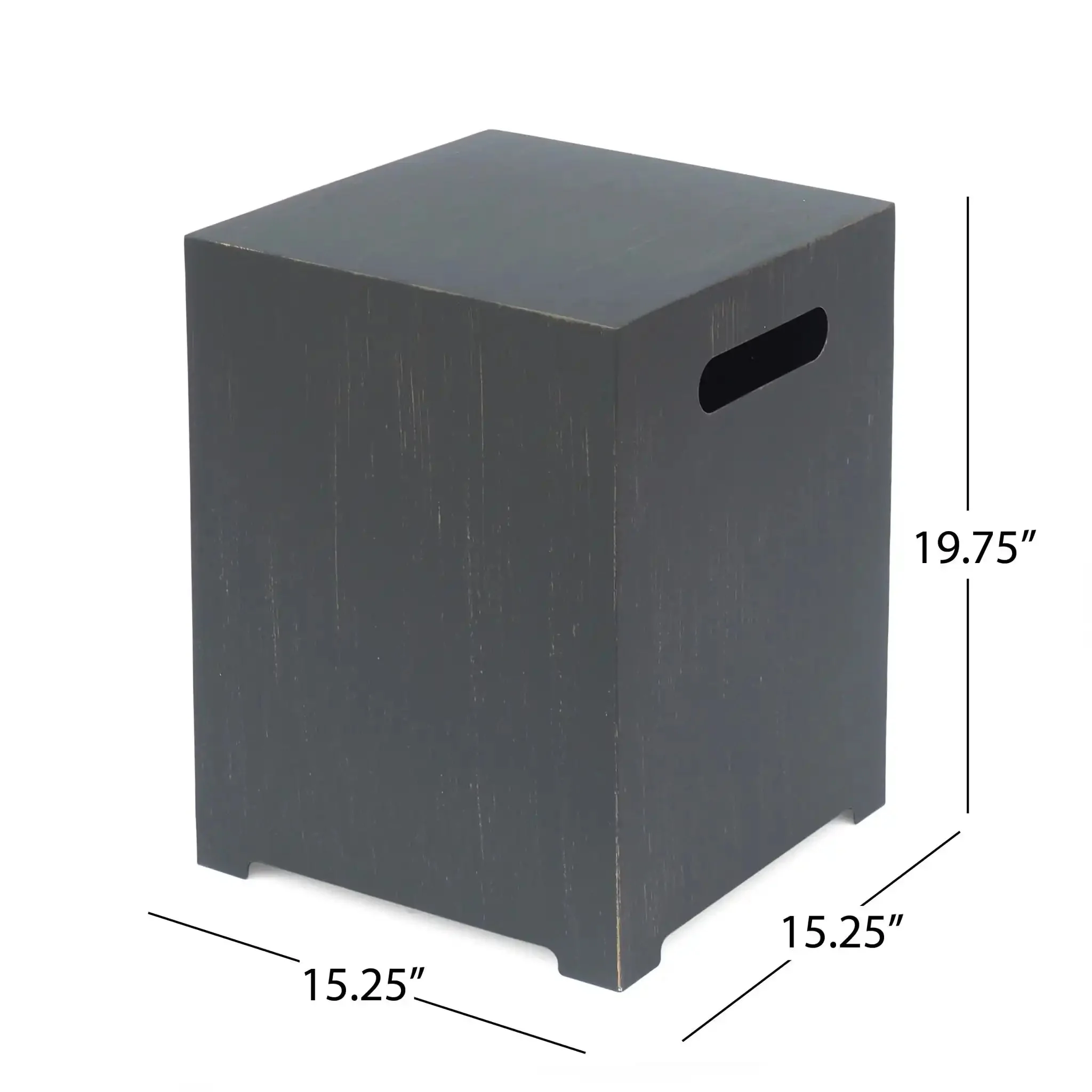 Modern Tank Holder Side Table With Powder Coated Frame - Image 3
