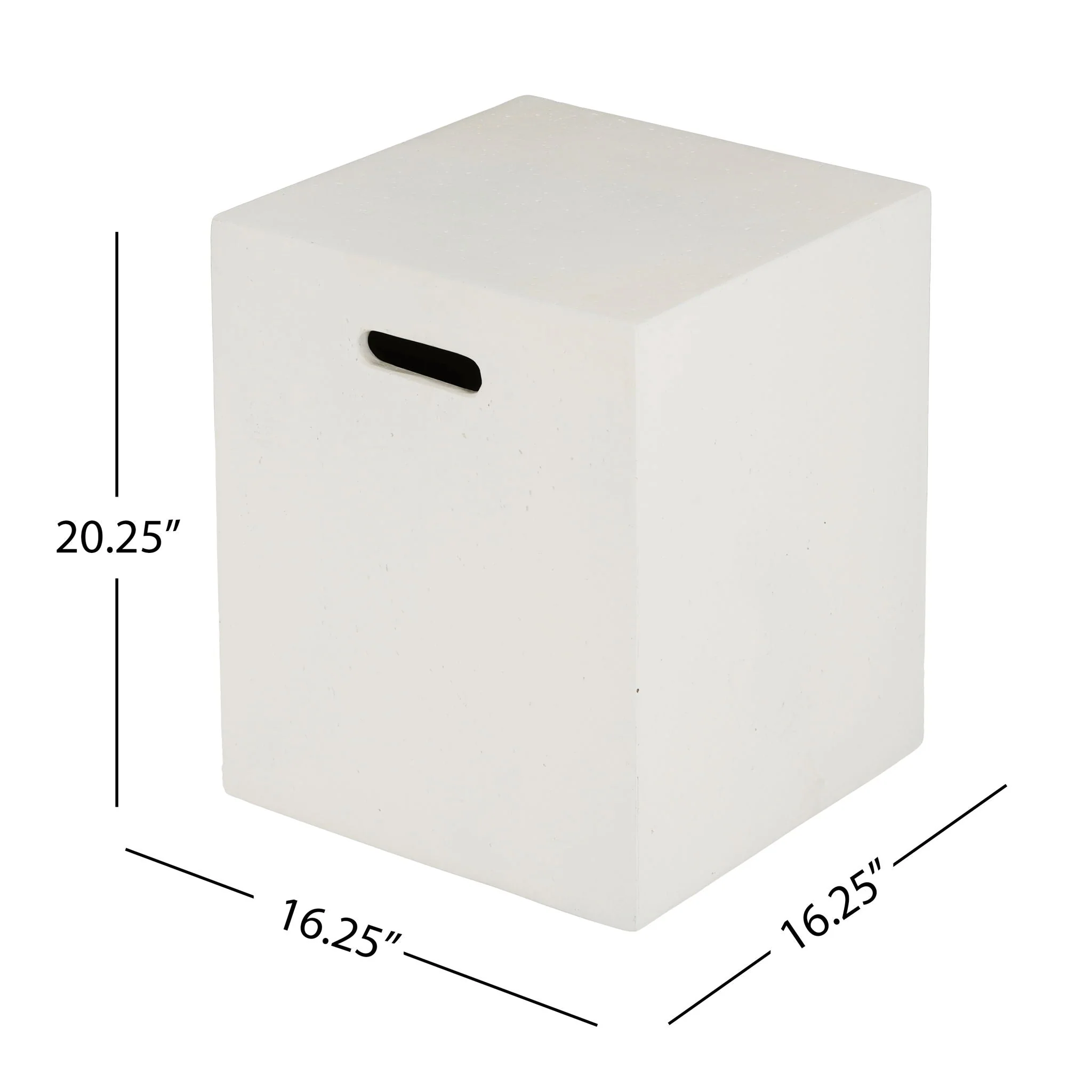 Modern Tank Holder Side Table With Smooth Concrete Surface - Image 4