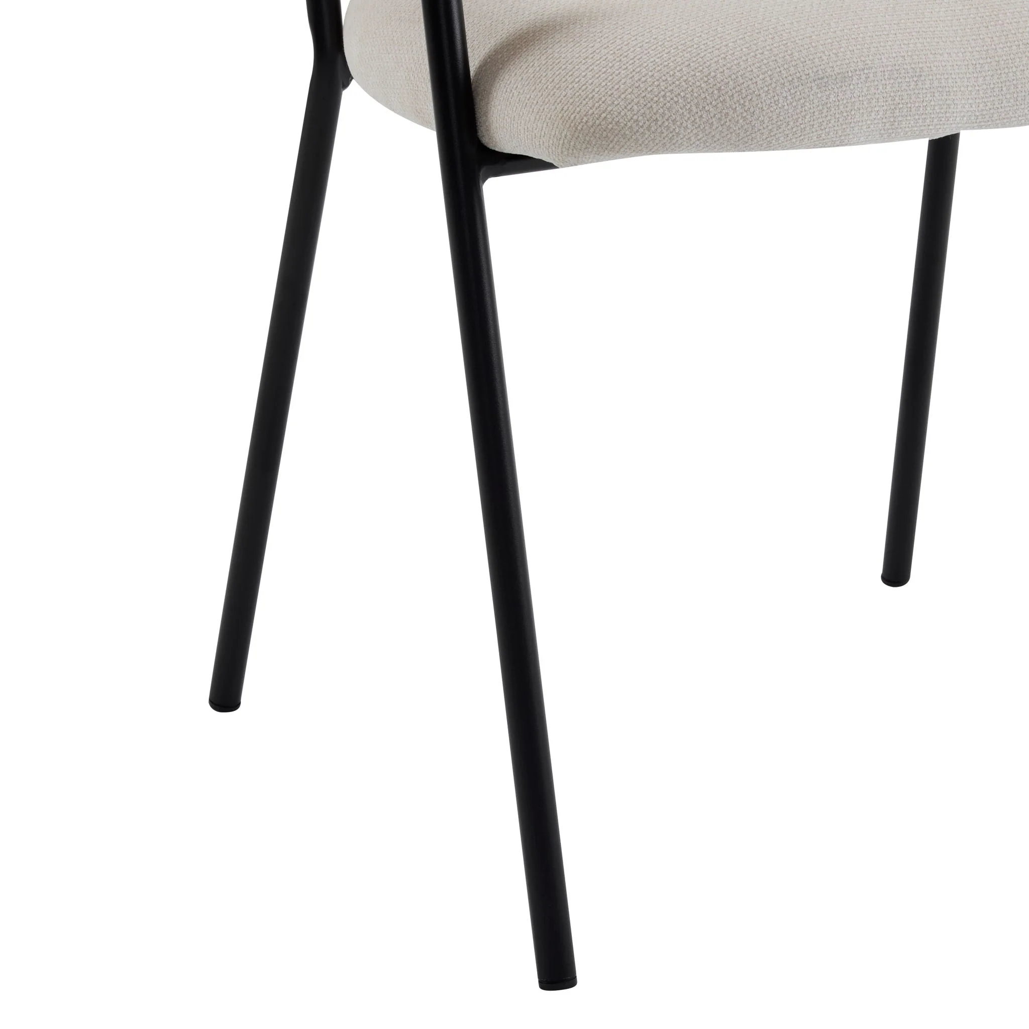 Modern Upholstered Arm Dining Chair Set - Image 7