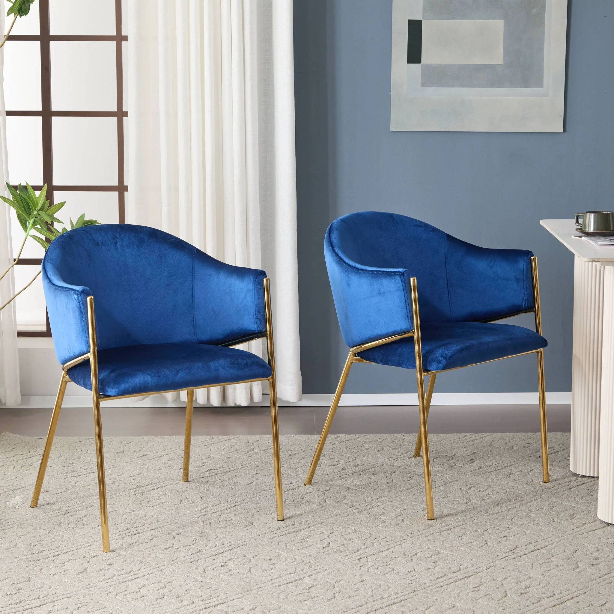 Modern Upholstered Dining Chair with Frame and Plush Comfort - Image 12