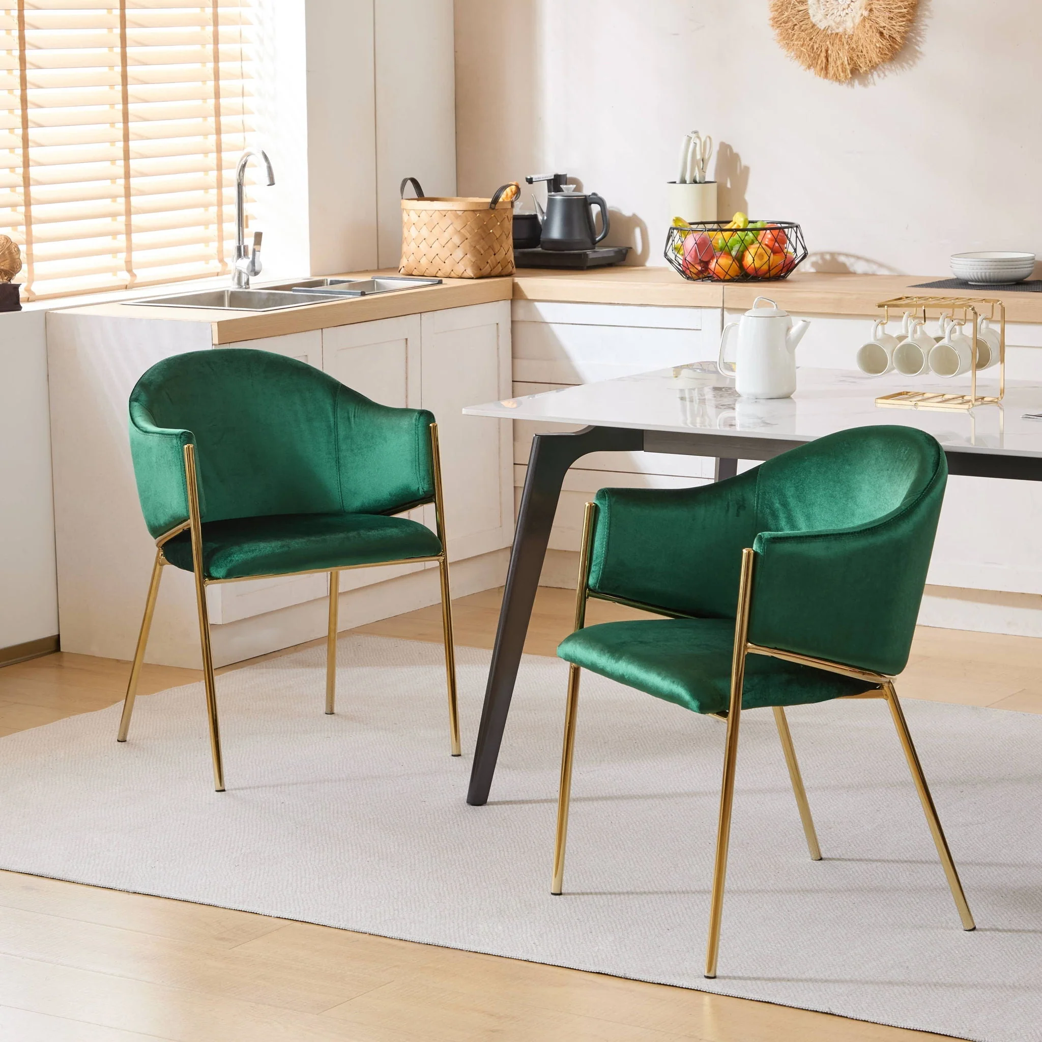 Modern Upholstered Dining Chair with Frame and Plush Comfort - Image 9