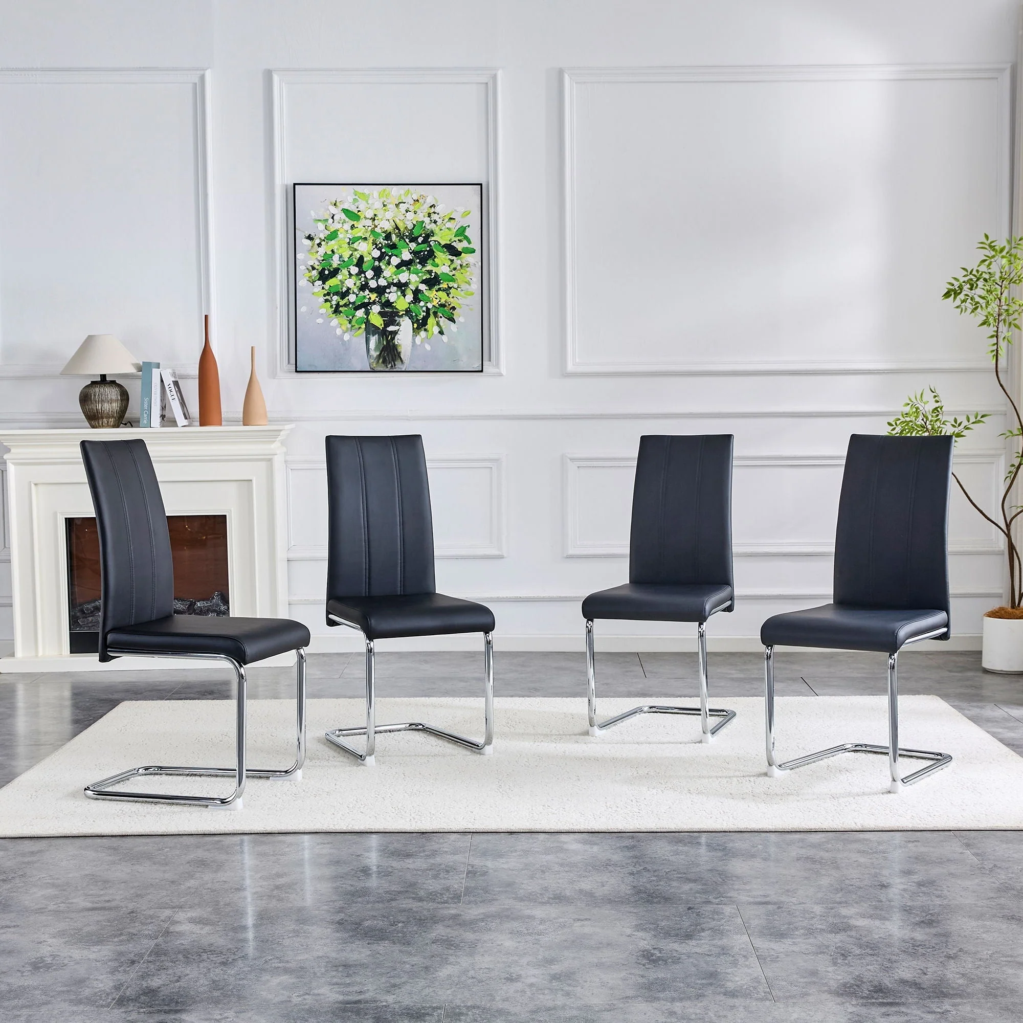 Modern Upholstered Dining Chairs For Dining Room - Image 3