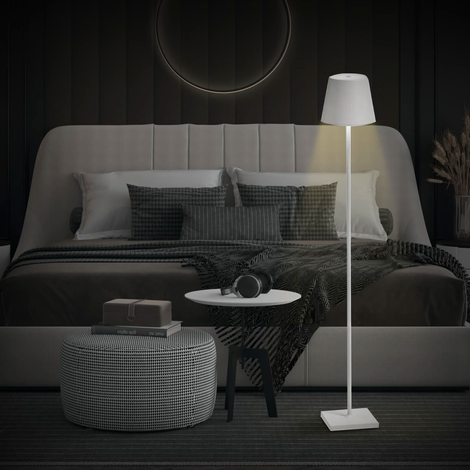 Modern Wireless LED Floor Lamp with Touch Dimmer Rechargeable Indoor Outdoor IP54 - Image 7