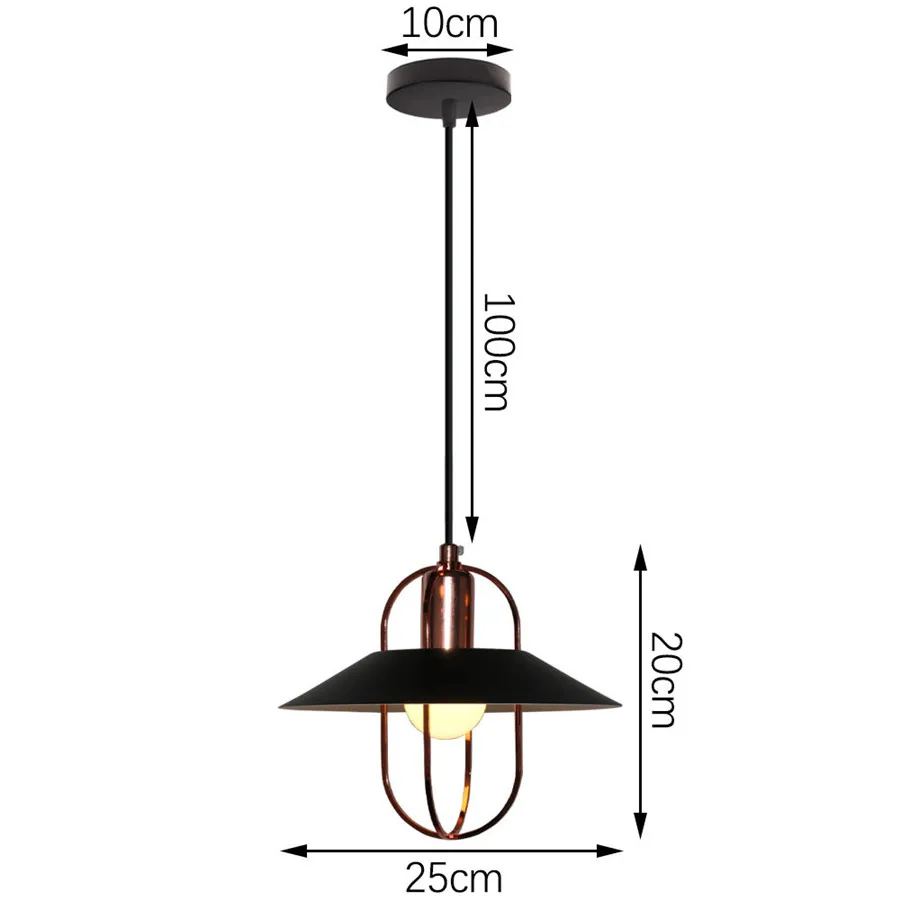 Modern Wood & Aluminum Pendant Ceiling Light E27 Dining Table Kitchen Bedside - Image 14