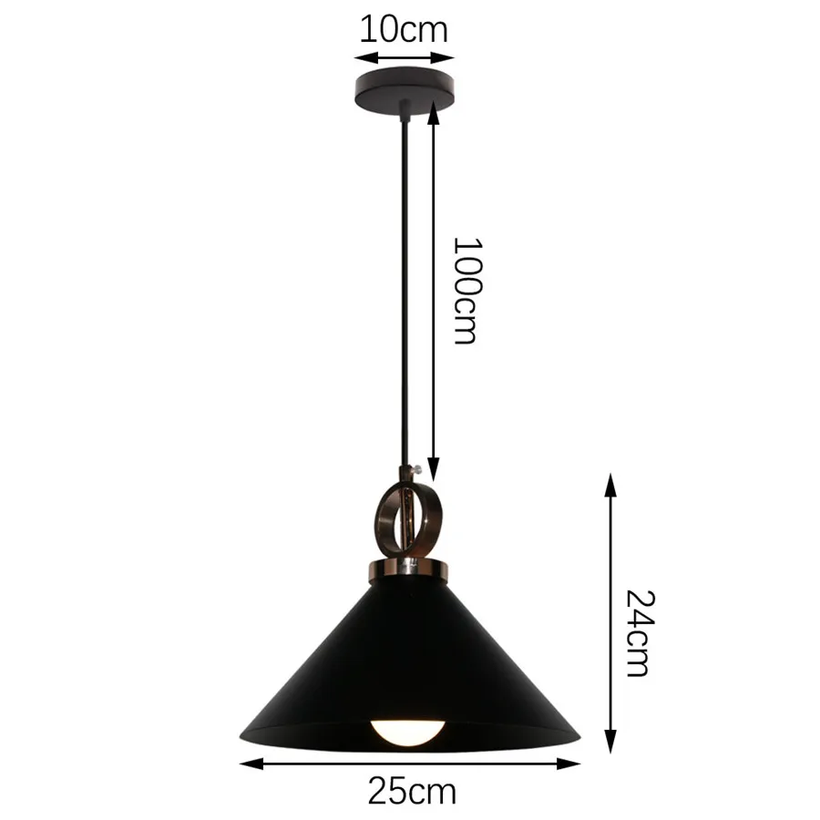 Modern Wood & Aluminum Pendant Ceiling Light E27 Dining Table Kitchen Bedside - Image 17