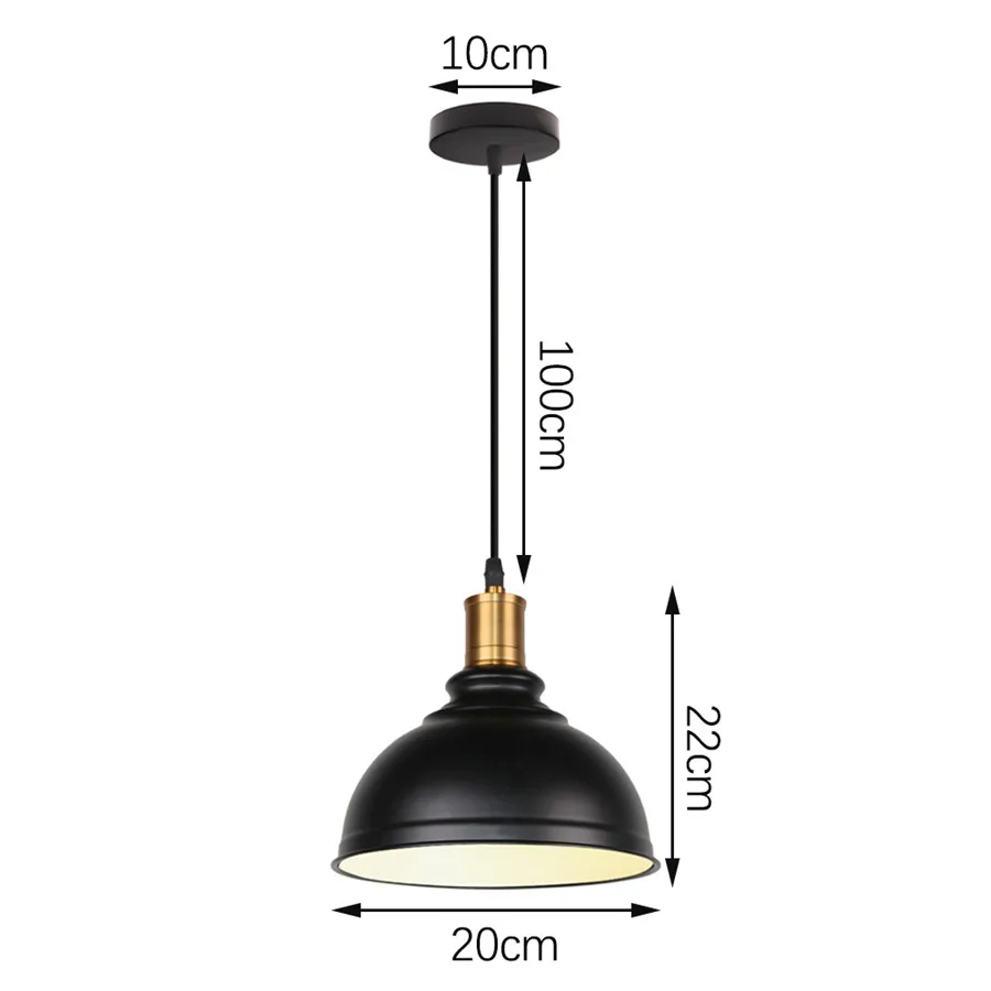 Modern Wood & Aluminum Pendant Ceiling Light E27 Dining Table Kitchen Bedside - Image 24