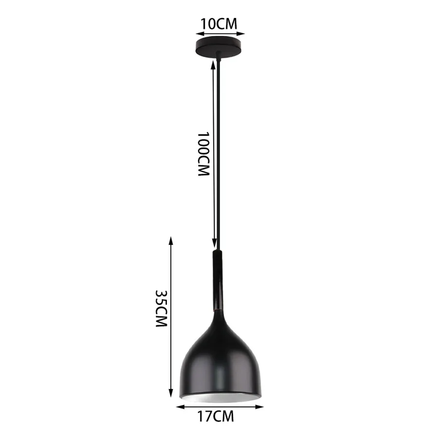 Modern Wood & Aluminum Pendant Ceiling Light E27 Dining Table Kitchen Bedside - Image 26